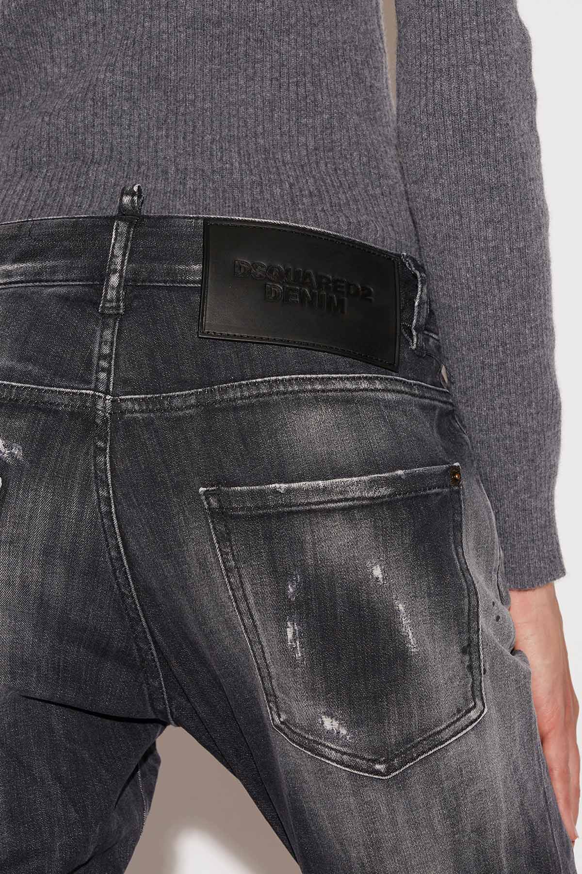 Dsquared Skinny Fit Dan Yırtık Detaylı Jeans-Libas Trendy Fashion Store