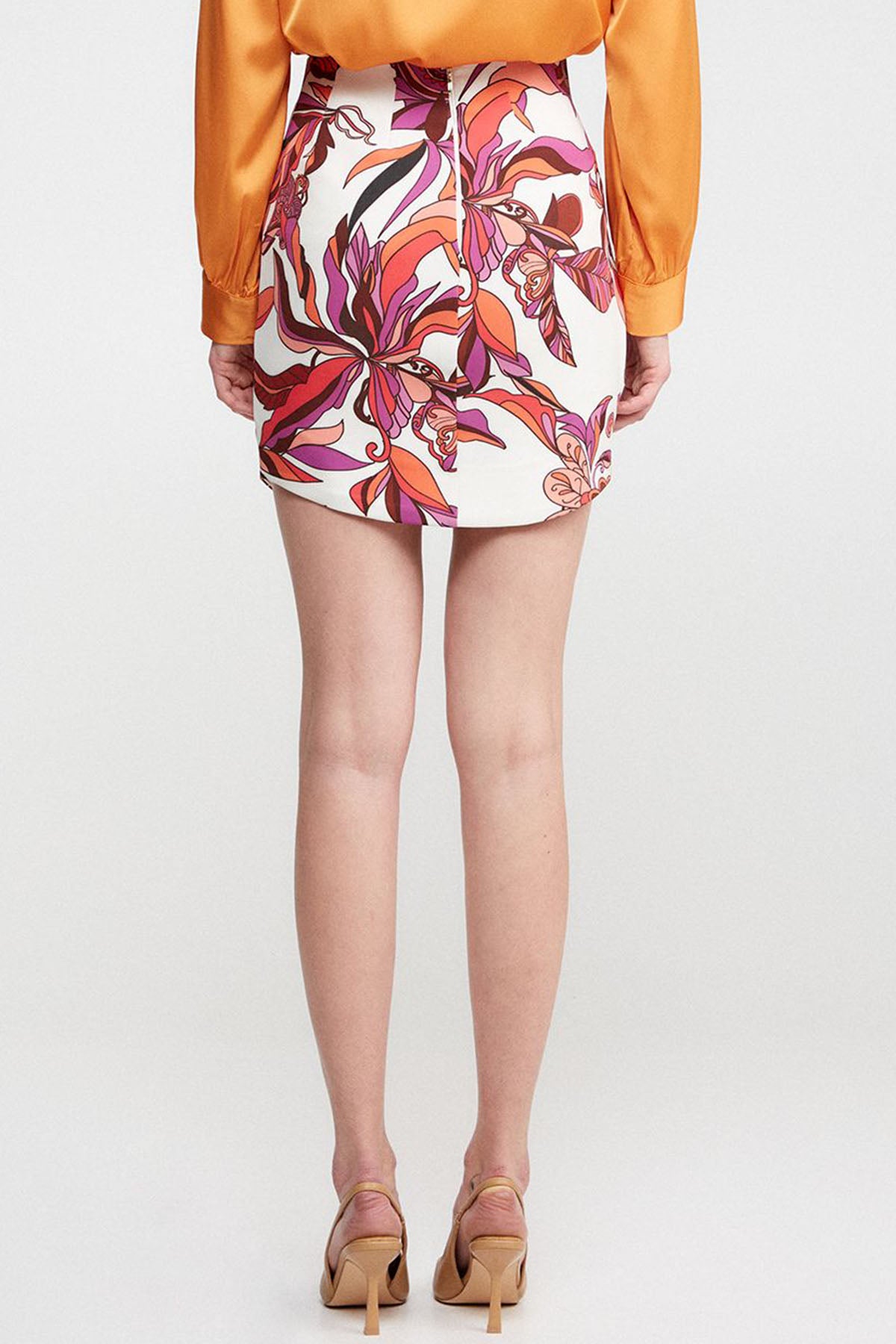 Bsb Çiçek Desenli Mini Etek-Libas Trendy Fashion Store