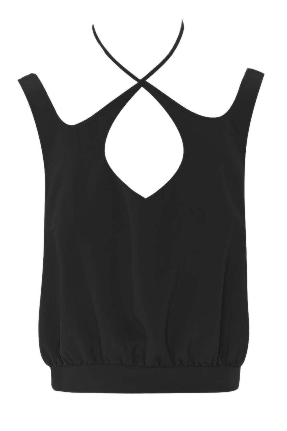 Bsb Çapraz Askılı Boyundan Bağlamalı Bluz-Libas Trendy Fashion Store