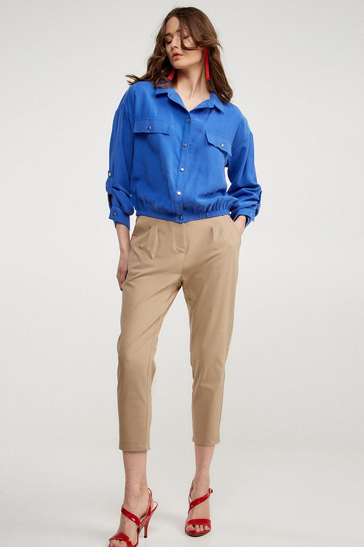 Bsb Geniş Kesim Gömlek-Libas Trendy Fashion Store