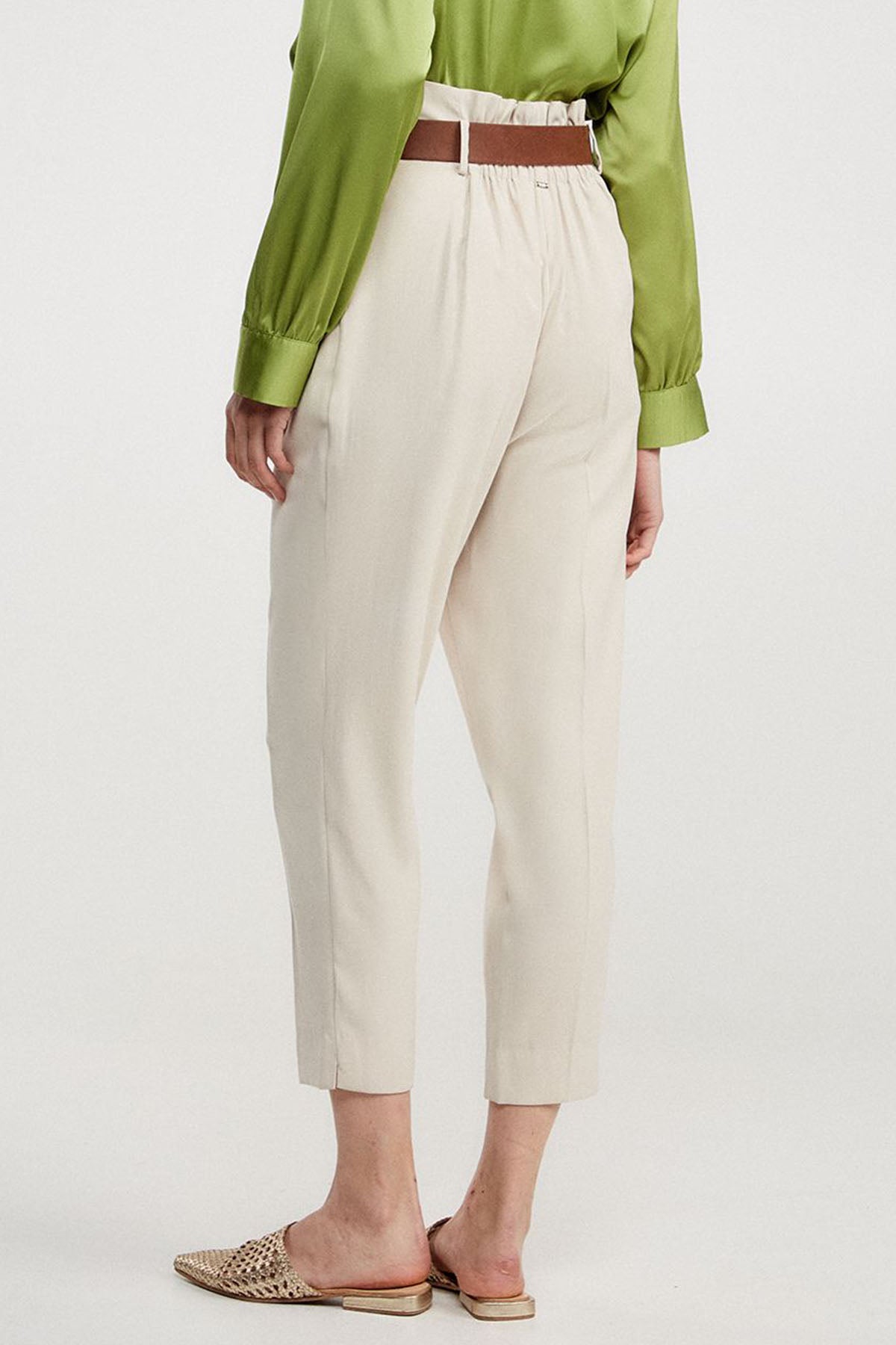 Bsb Pileli Yüksek Bel Paperbag Pantolon-Libas Trendy Fashion Store