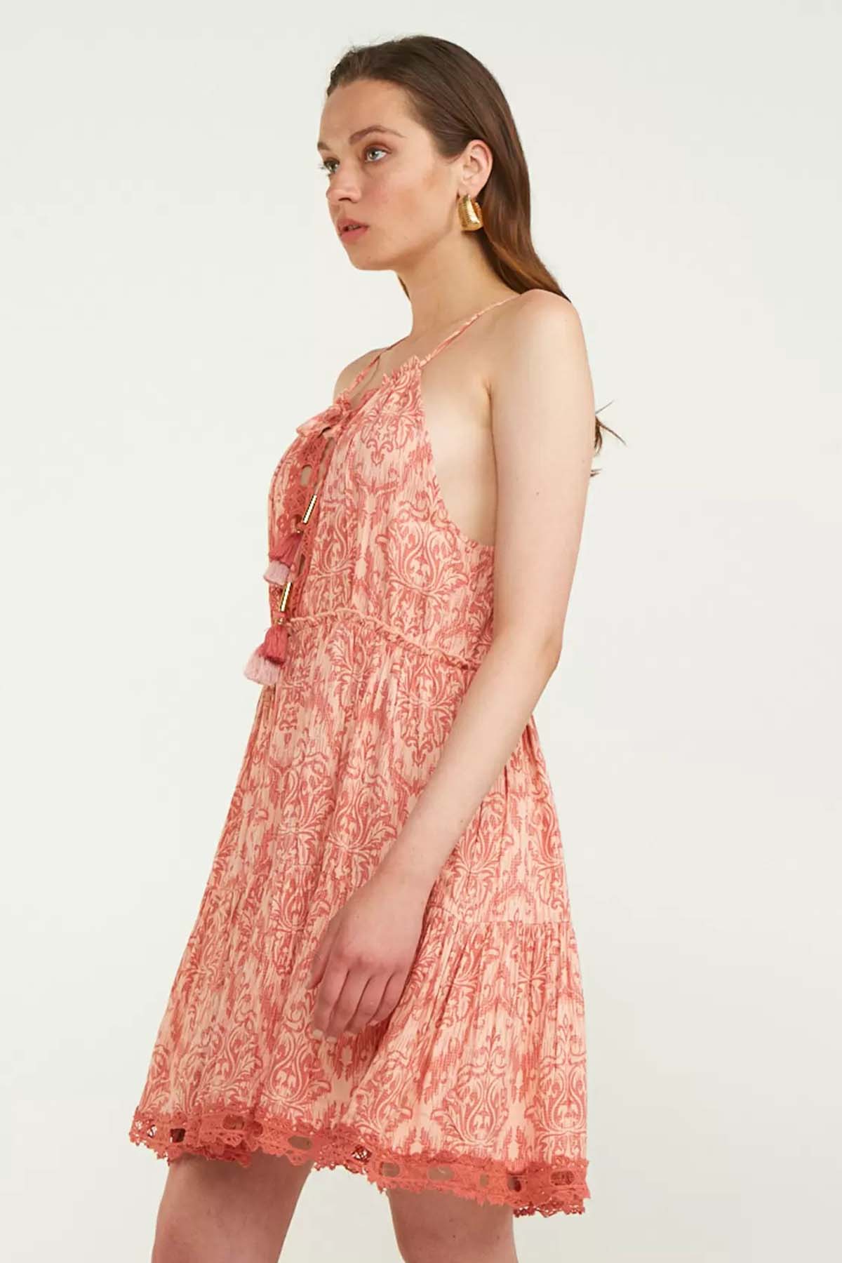 Lynne İp Askılı Mini Elbise-Libas Trendy Fashion Store