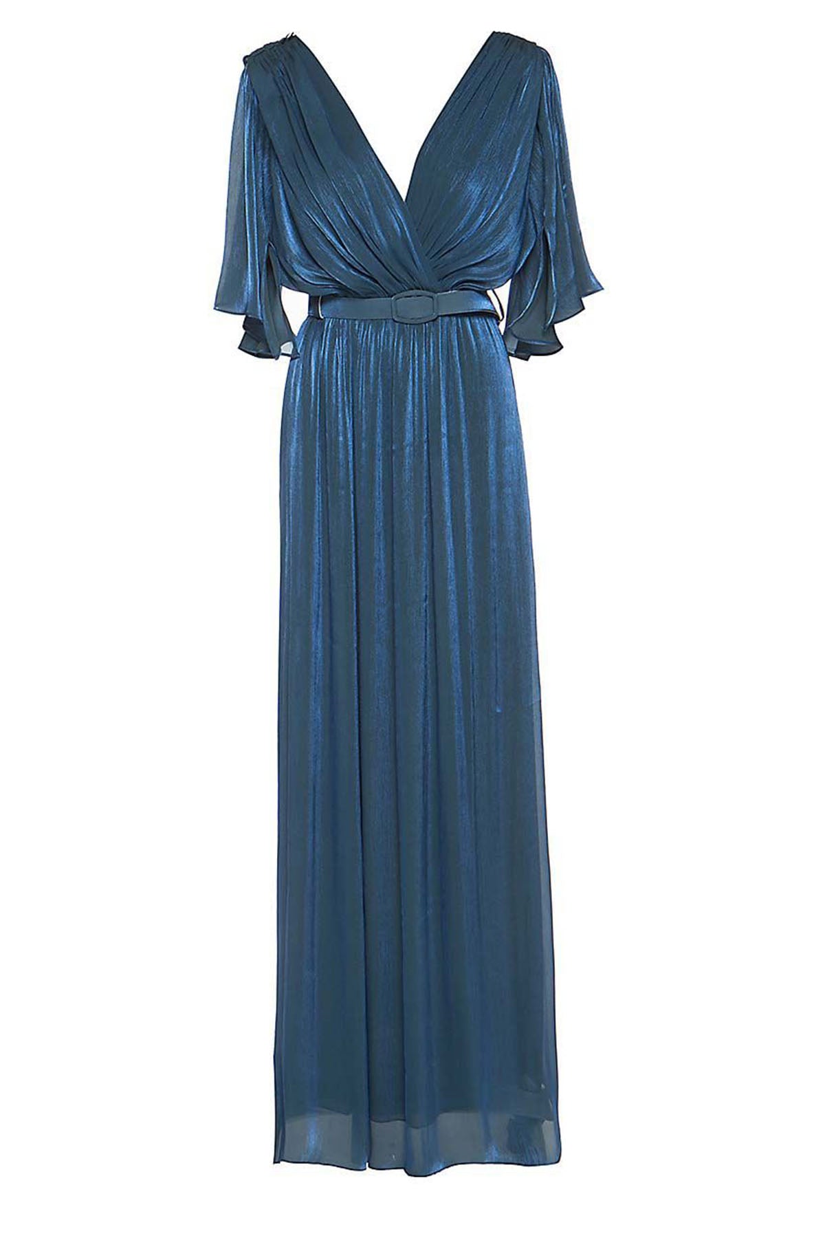 Bsb Belden Kemerli Maxi Elbise-Libas Trendy Fashion Store