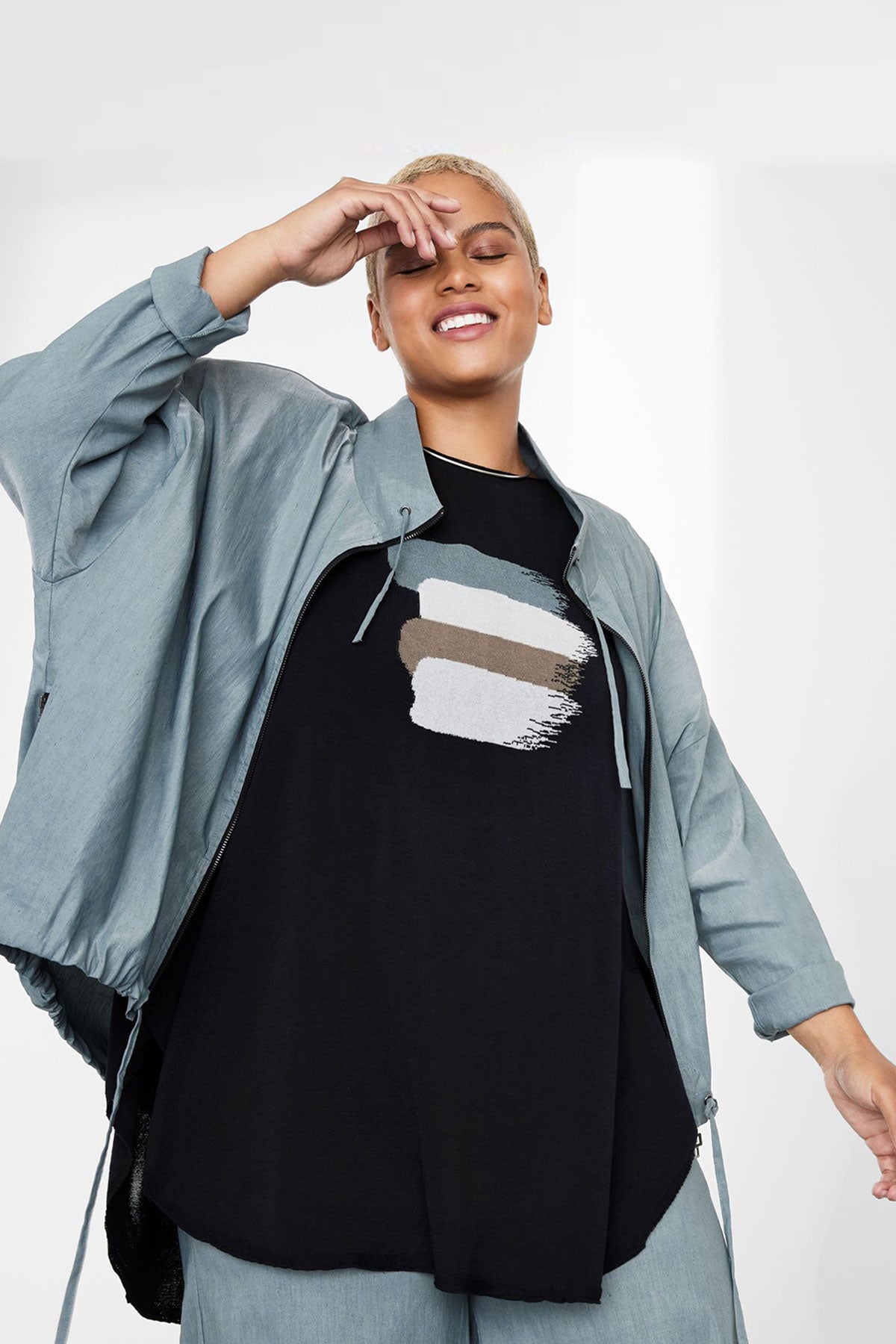 Sarah Pacini Geniş Kesim Örme Bluz-Libas Trendy Fashion Store