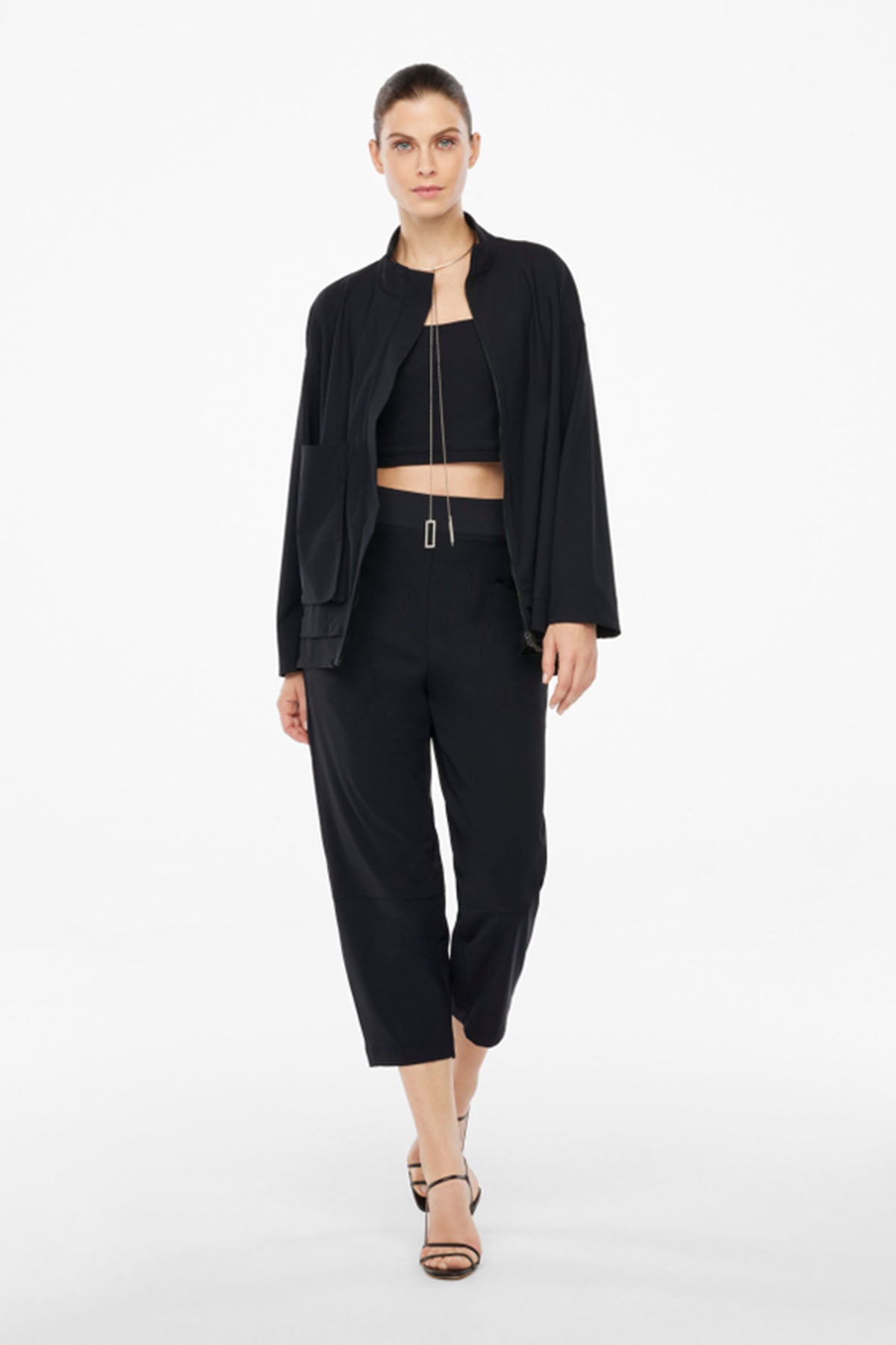 Sarah Pacini Geniş Kesim Yüksek Bel Streç Pantolon-Libas Trendy Fashion Store