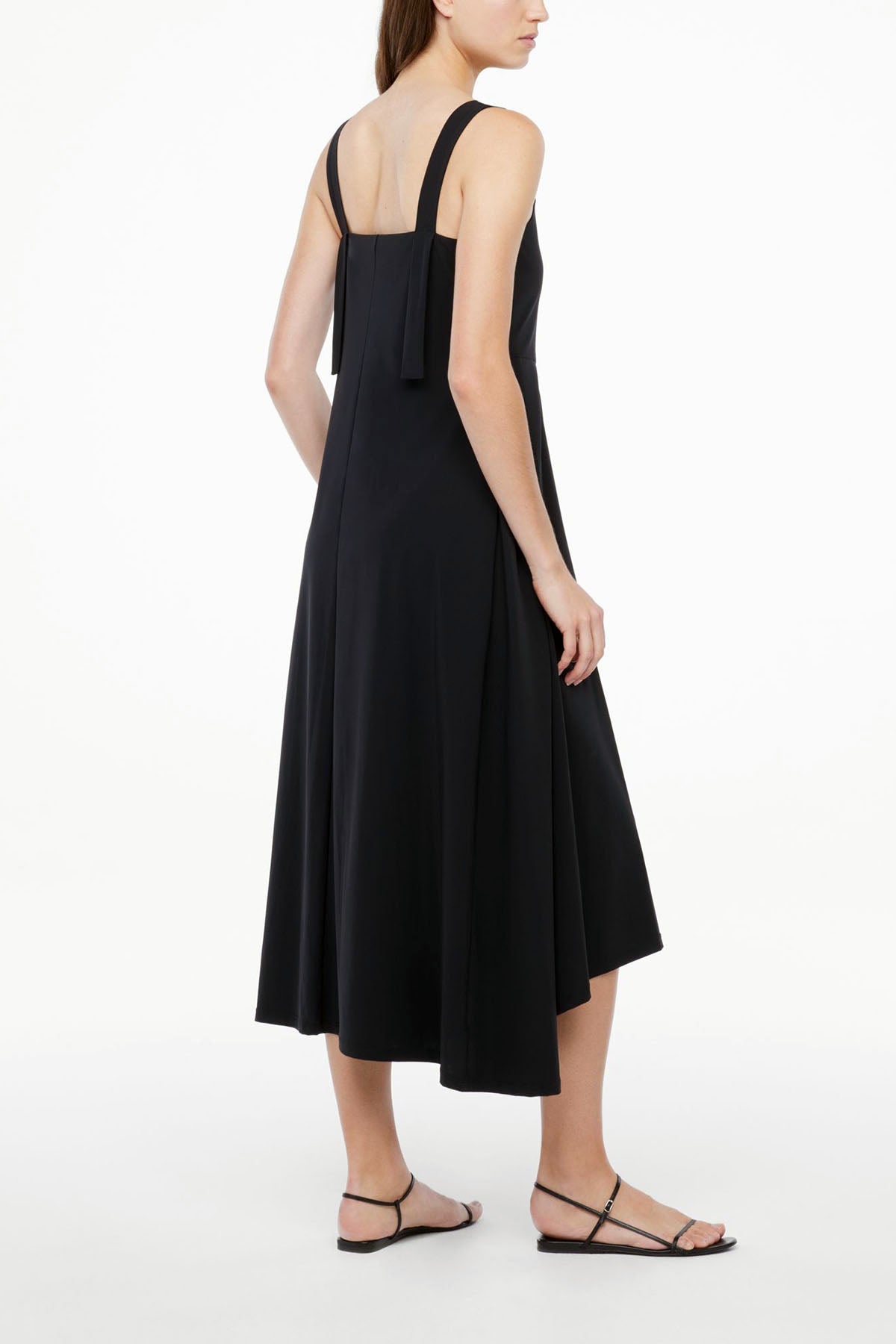 Sarah Pacini Askılı Streç Midi Elbise-Libas Trendy Fashion Store