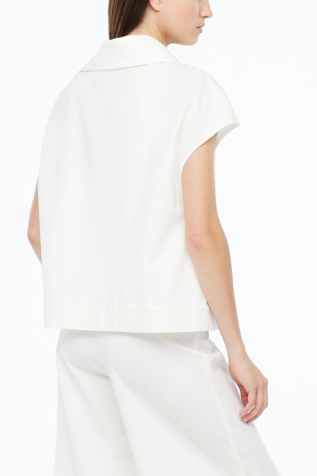 Sarah Pacini Geniş Kesim Fermuarlı Yaka Streç Bluz-Libas Trendy Fashion Store