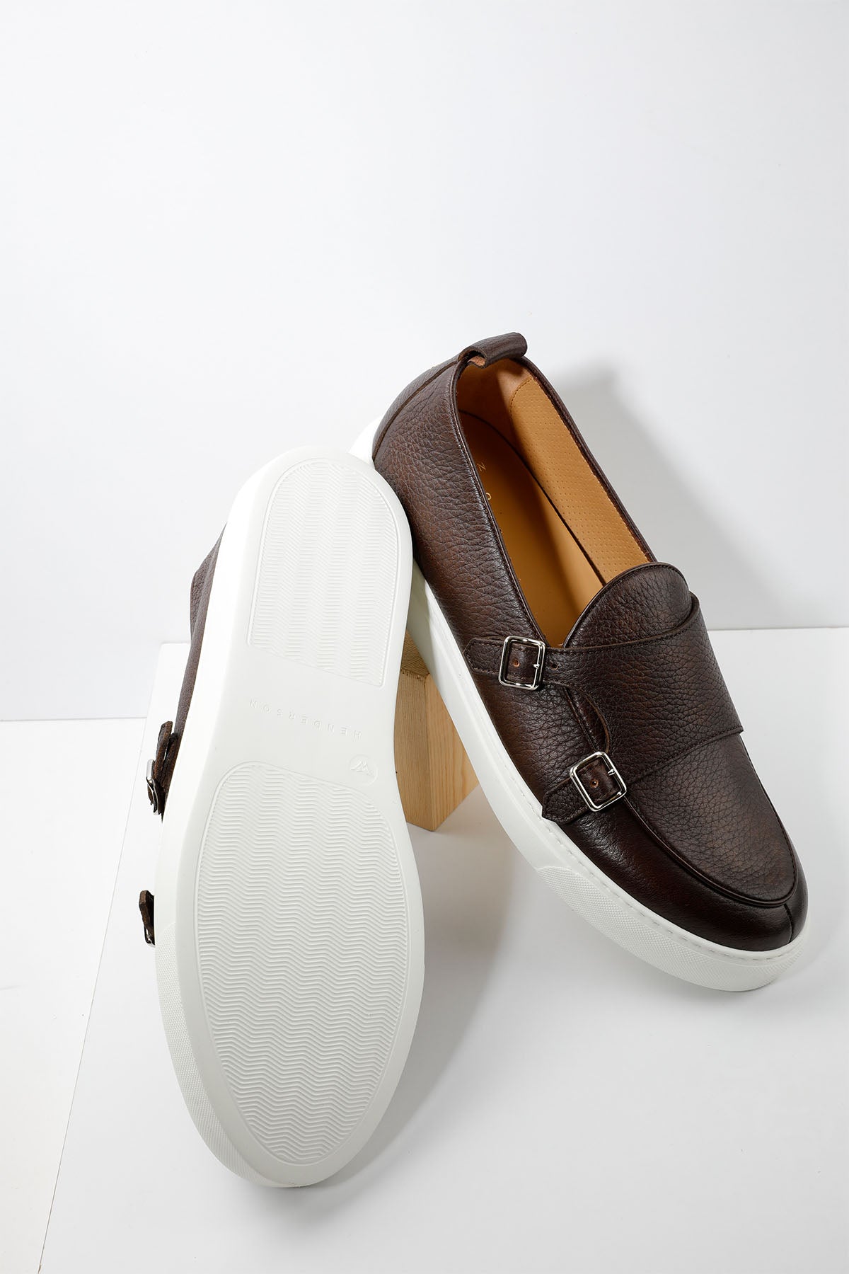 Henderson Tiff Deri Çift Tokalı Monk Loafer Ayakkabı-Libas Trendy Fashion Store