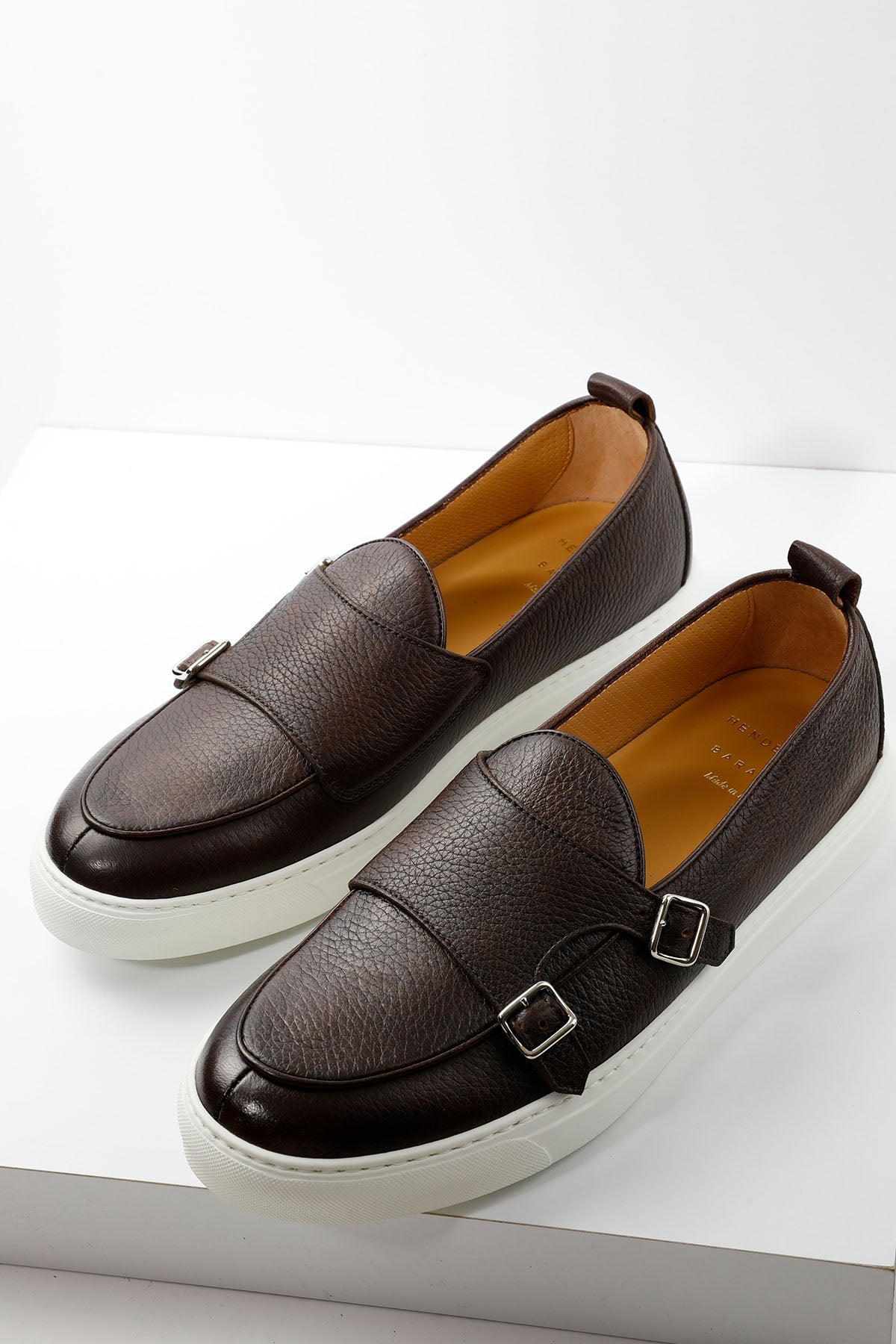 Henderson Tiff Deri Çift Tokalı Monk Loafer Ayakkabı-Libas Trendy Fashion Store