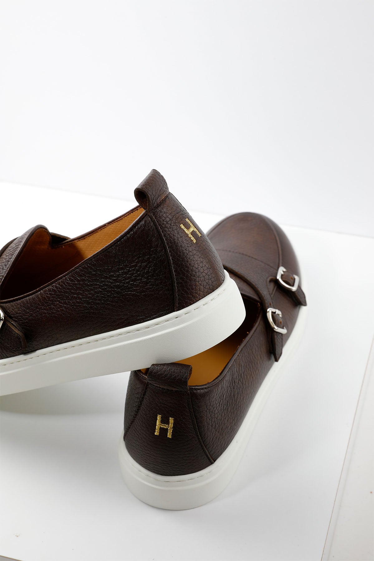Henderson Tiff Deri Çift Tokalı Monk Loafer Ayakkabı-Libas Trendy Fashion Store