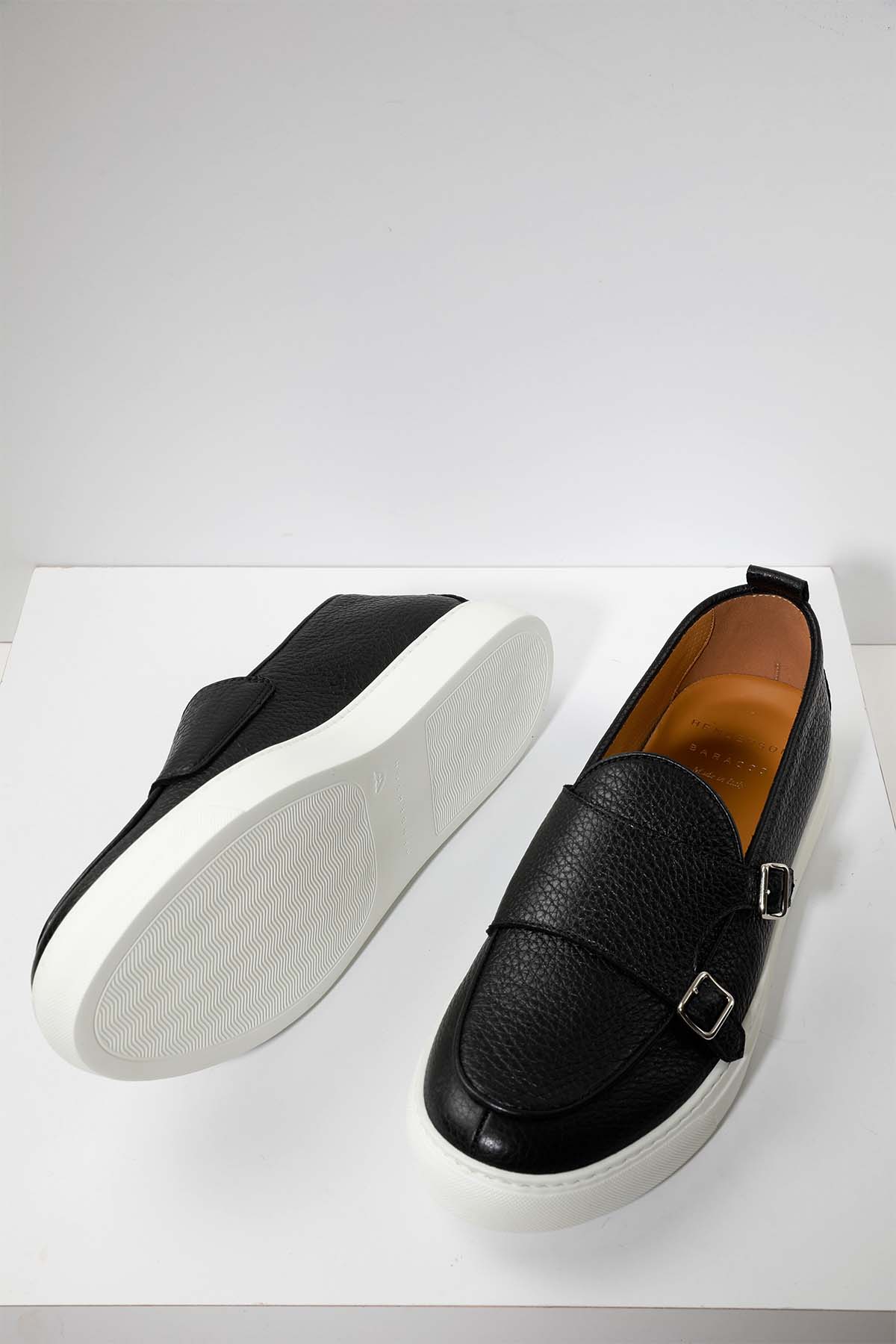 Henderson Tiff Deri Çift Tokalı Monk Loafer Ayakkabı-Libas Trendy Fashion Store