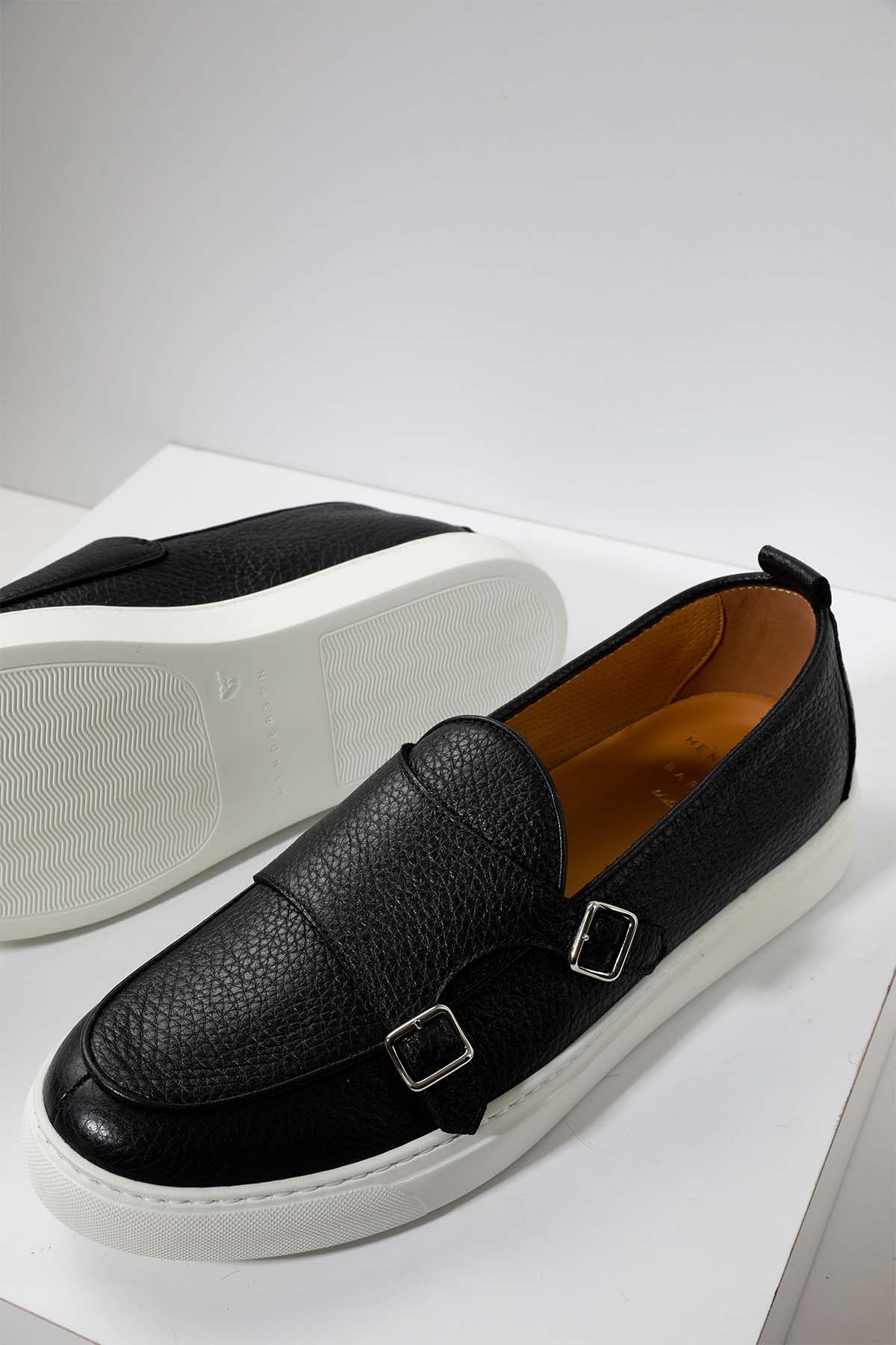 Henderson Tiff Deri Çift Tokalı Monk Loafer Ayakkabı-Libas Trendy Fashion Store