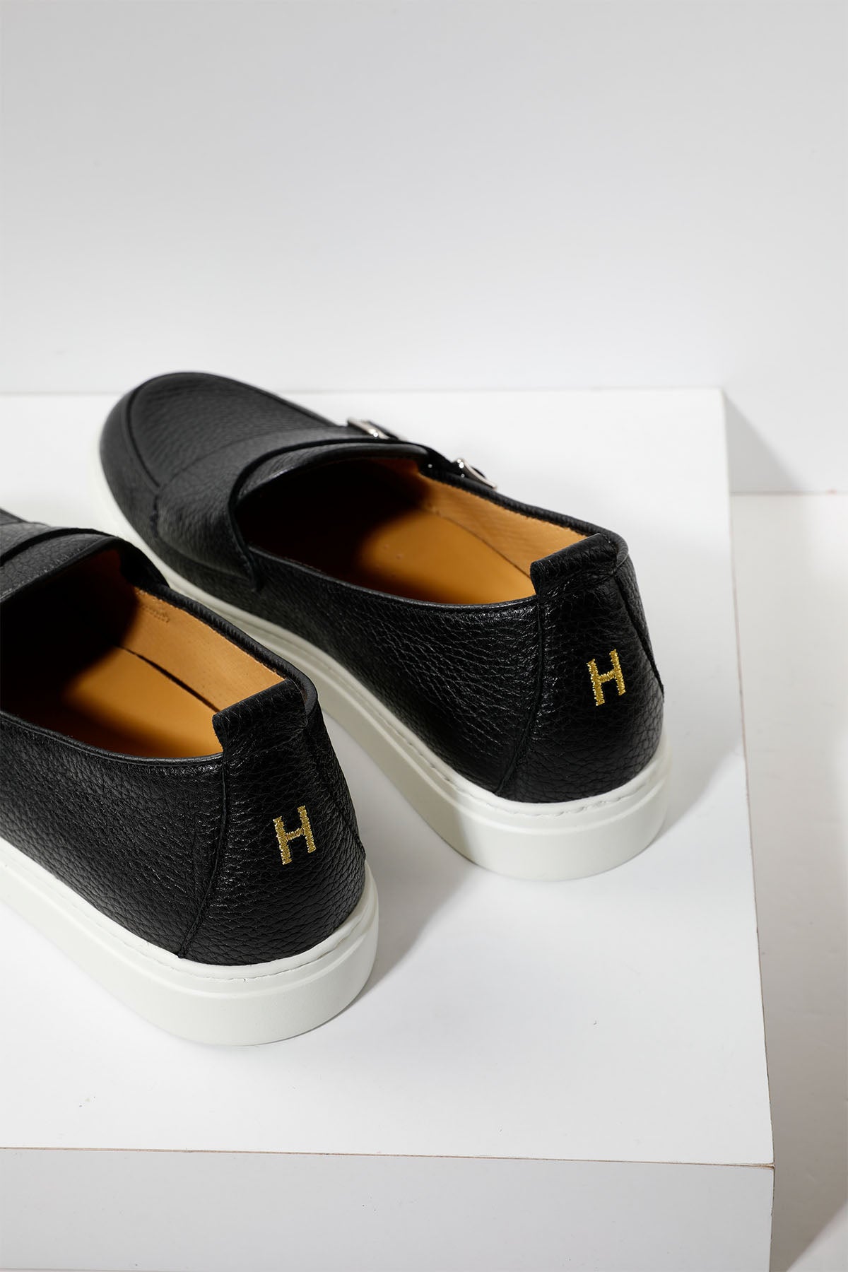 Henderson Tiff Deri Çift Tokalı Monk Loafer Ayakkabı-Libas Trendy Fashion Store
