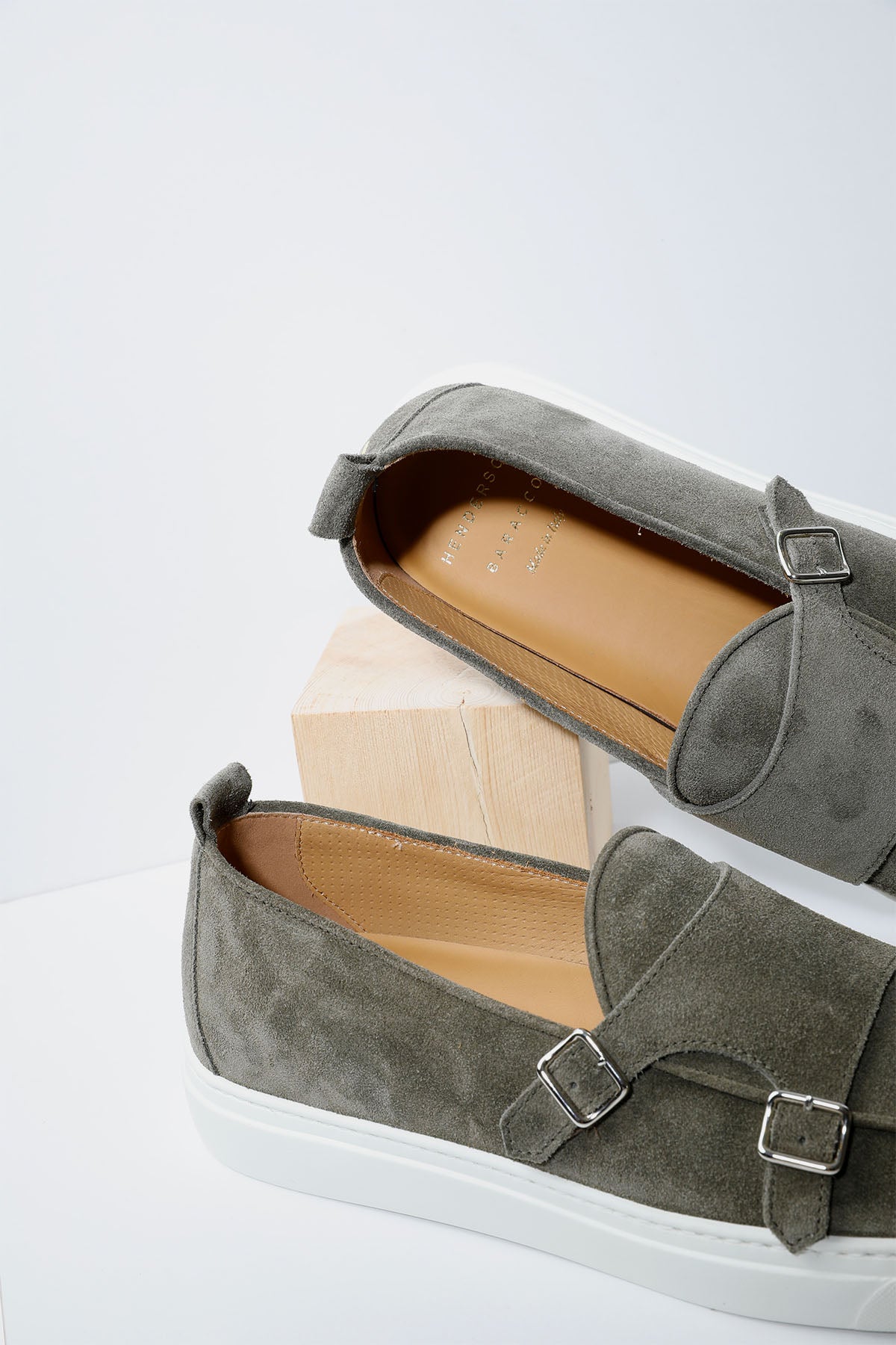 Henderson Tiff Süet Çift Tokalı Monk Loafer Ayakkabı-Libas Trendy Fashion Store