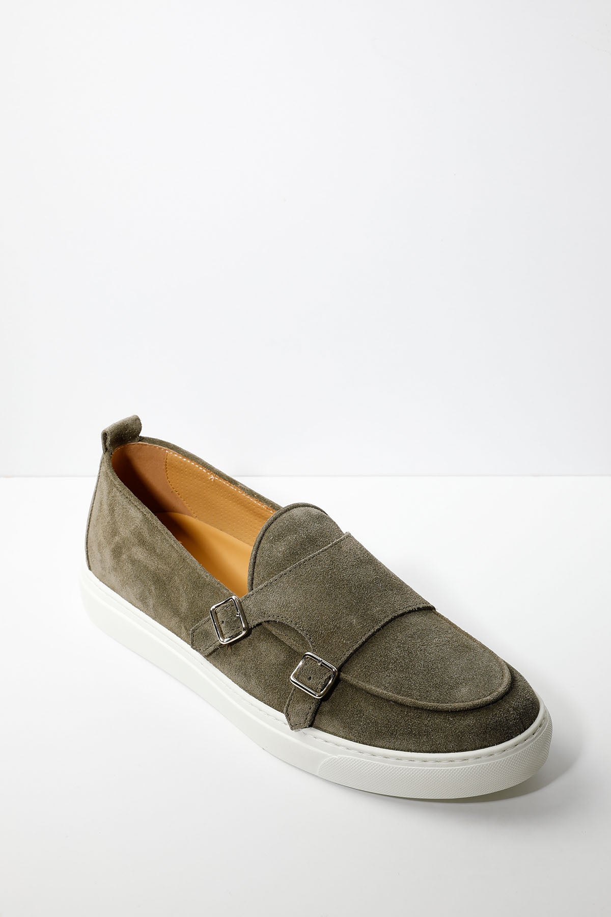 Henderson Tiff Süet Çift Tokalı Monk Loafer Ayakkabı-Libas Trendy Fashion Store