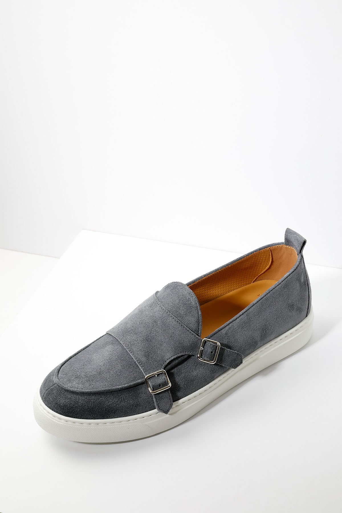 Henderson Tiff Süet Çift Tokalı Monk Loafer Ayakkabı-Libas Trendy Fashion Store