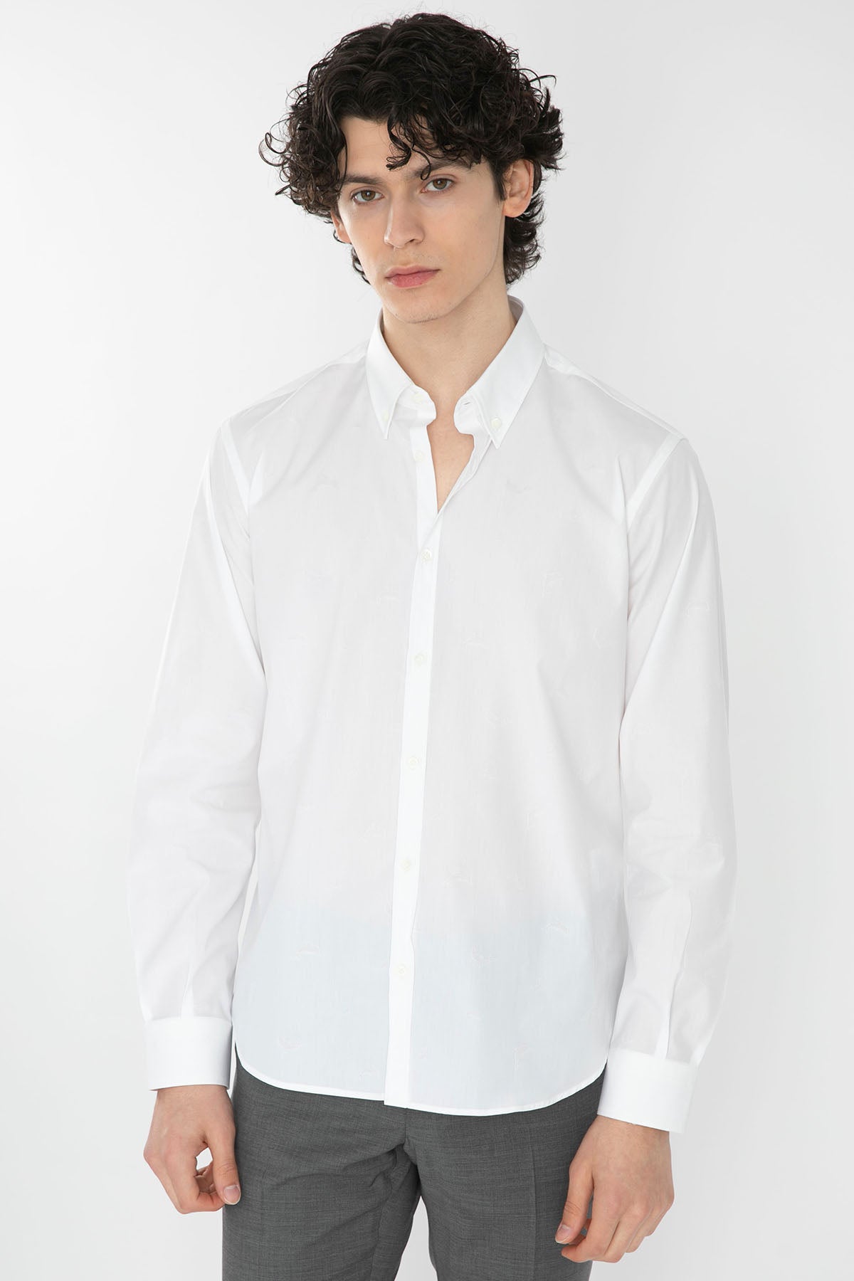 Poggianti Pisa Düğmeli Yaka Gömlek-Libas Trendy Fashion Store