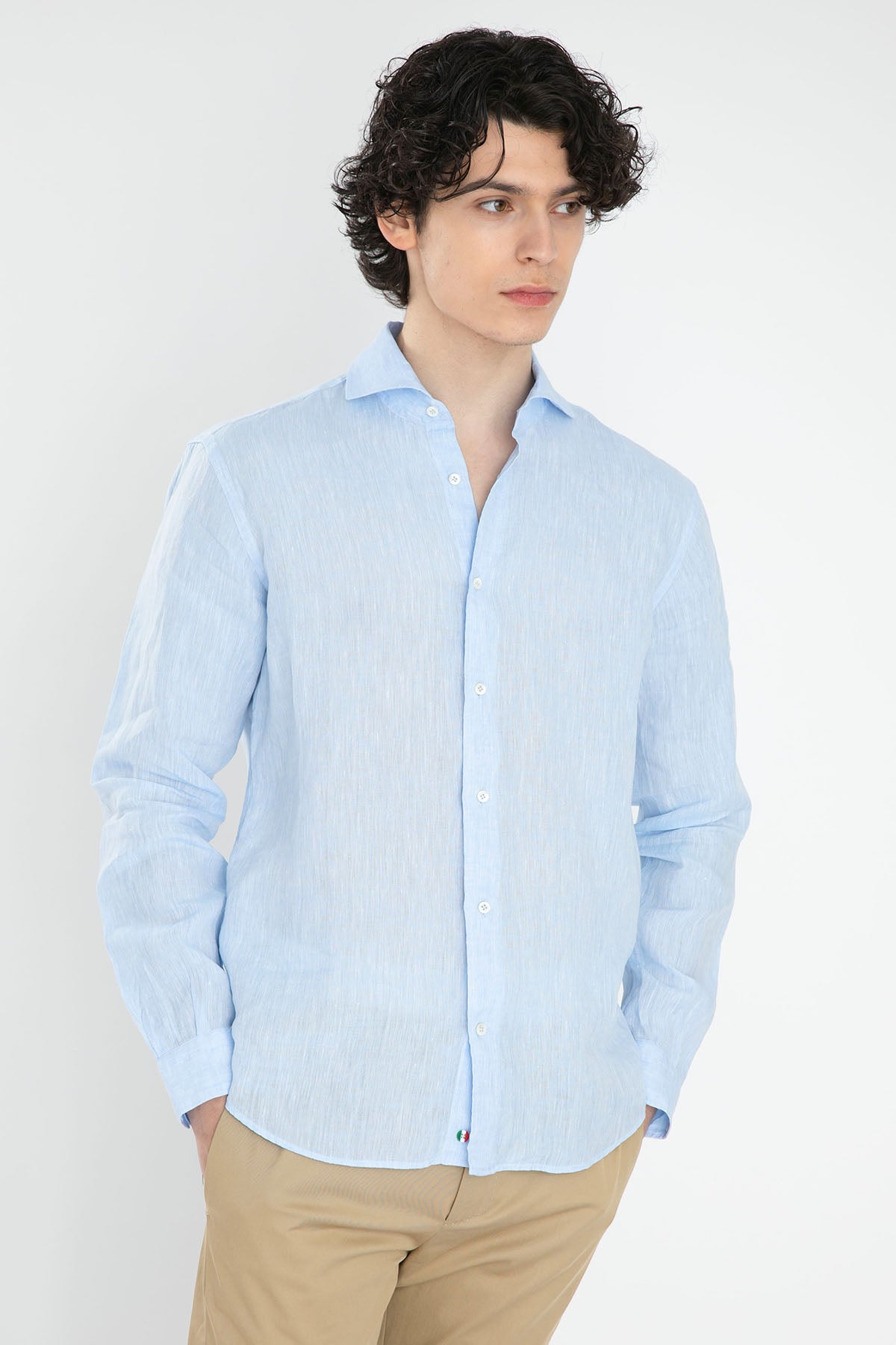 Poggianti Firenze Fransız Yaka Keten Gömlek-Libas Trendy Fashion Store