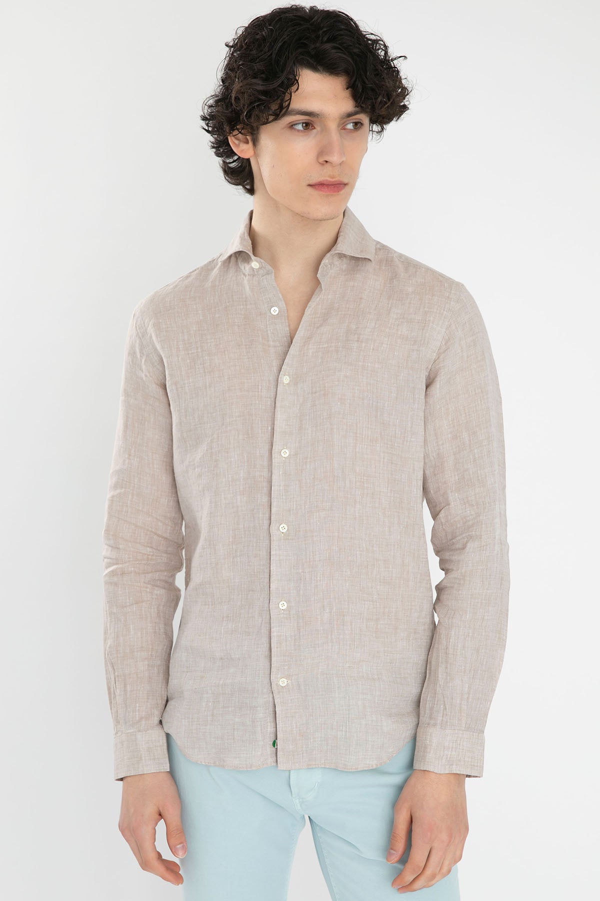 Poggianti Firenze Fransız Yaka Keten Gömlek-Libas Trendy Fashion Store