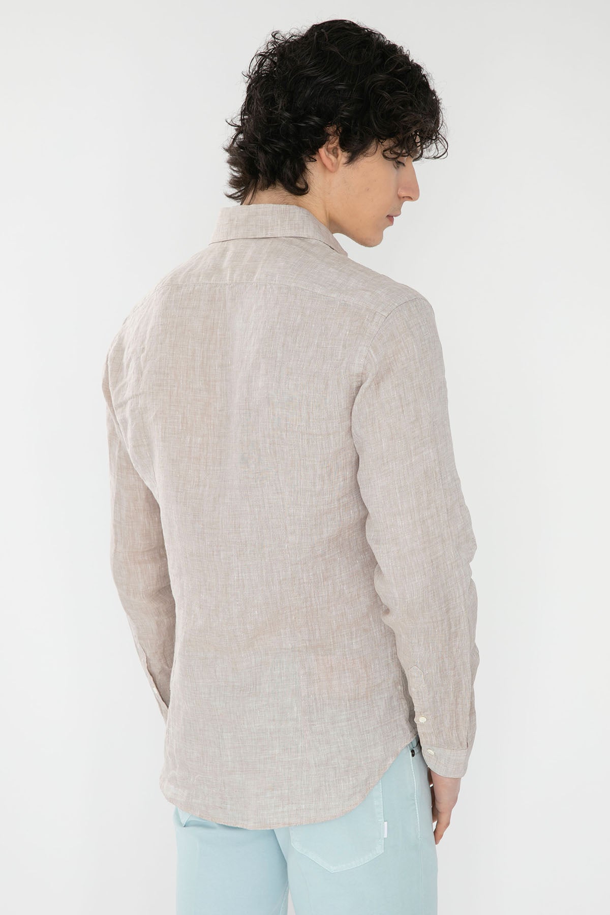 Poggianti Firenze Fransız Yaka Keten Gömlek-Libas Trendy Fashion Store