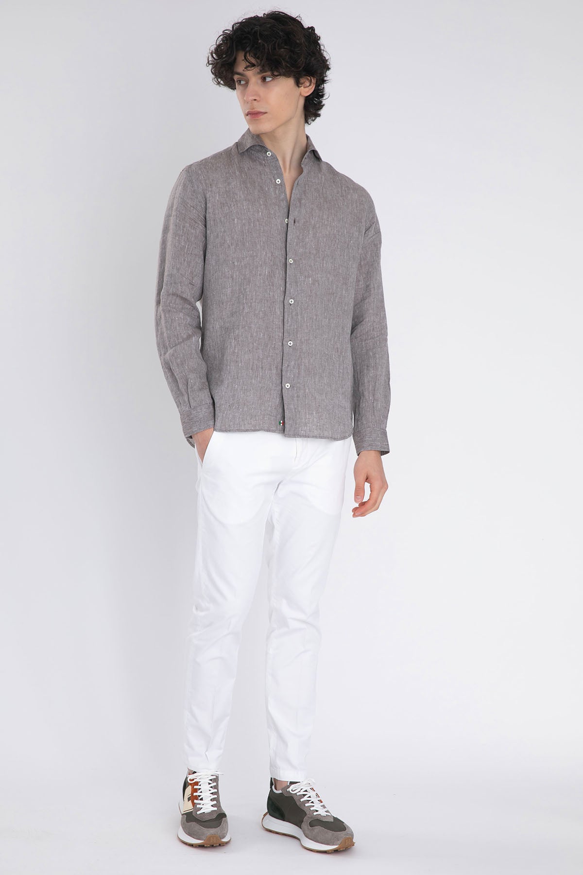 Poggianti Firenze Fransız Yaka Keten Gömlek-Libas Trendy Fashion Store