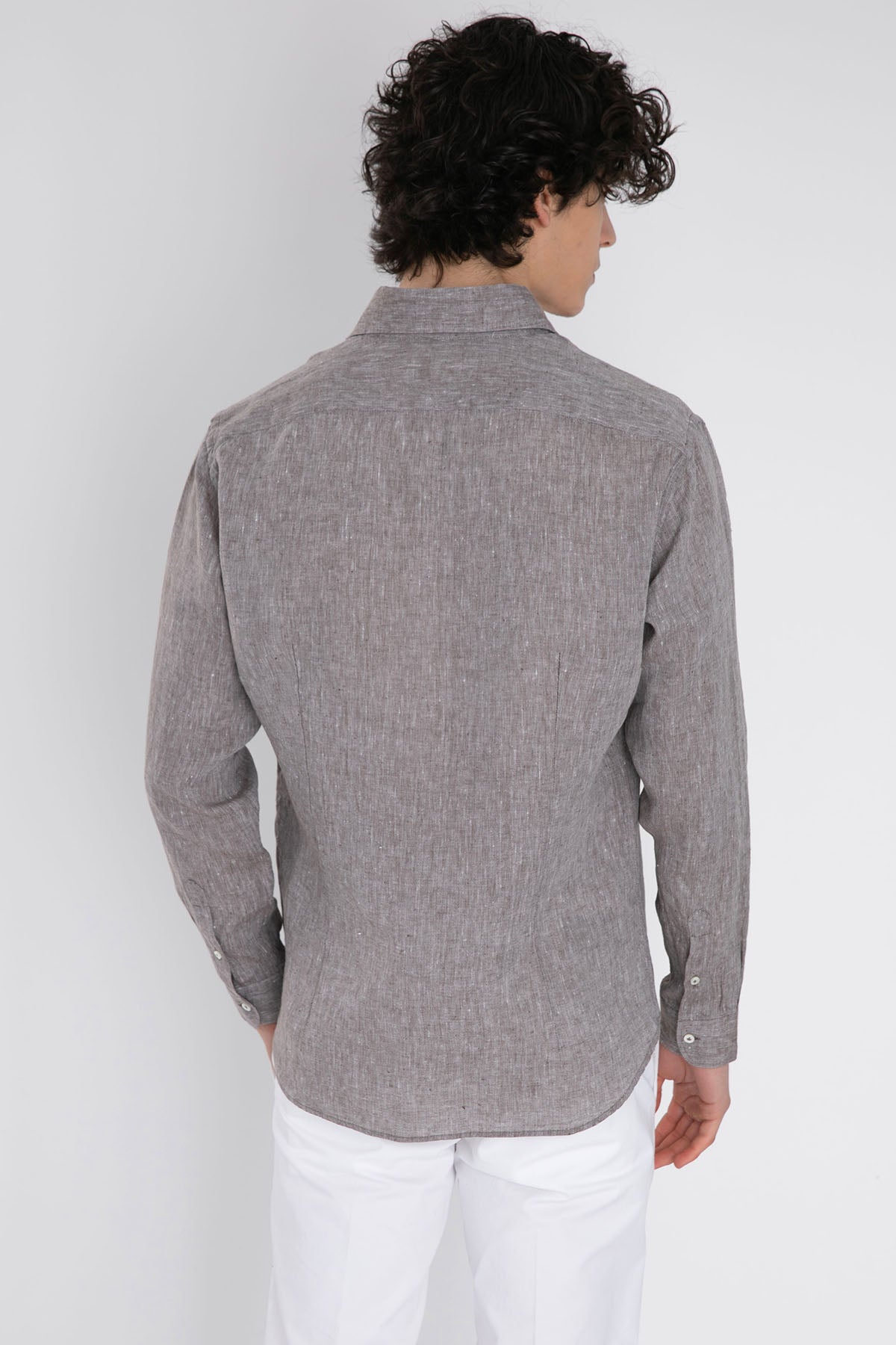 Poggianti Firenze Fransız Yaka Keten Gömlek-Libas Trendy Fashion Store