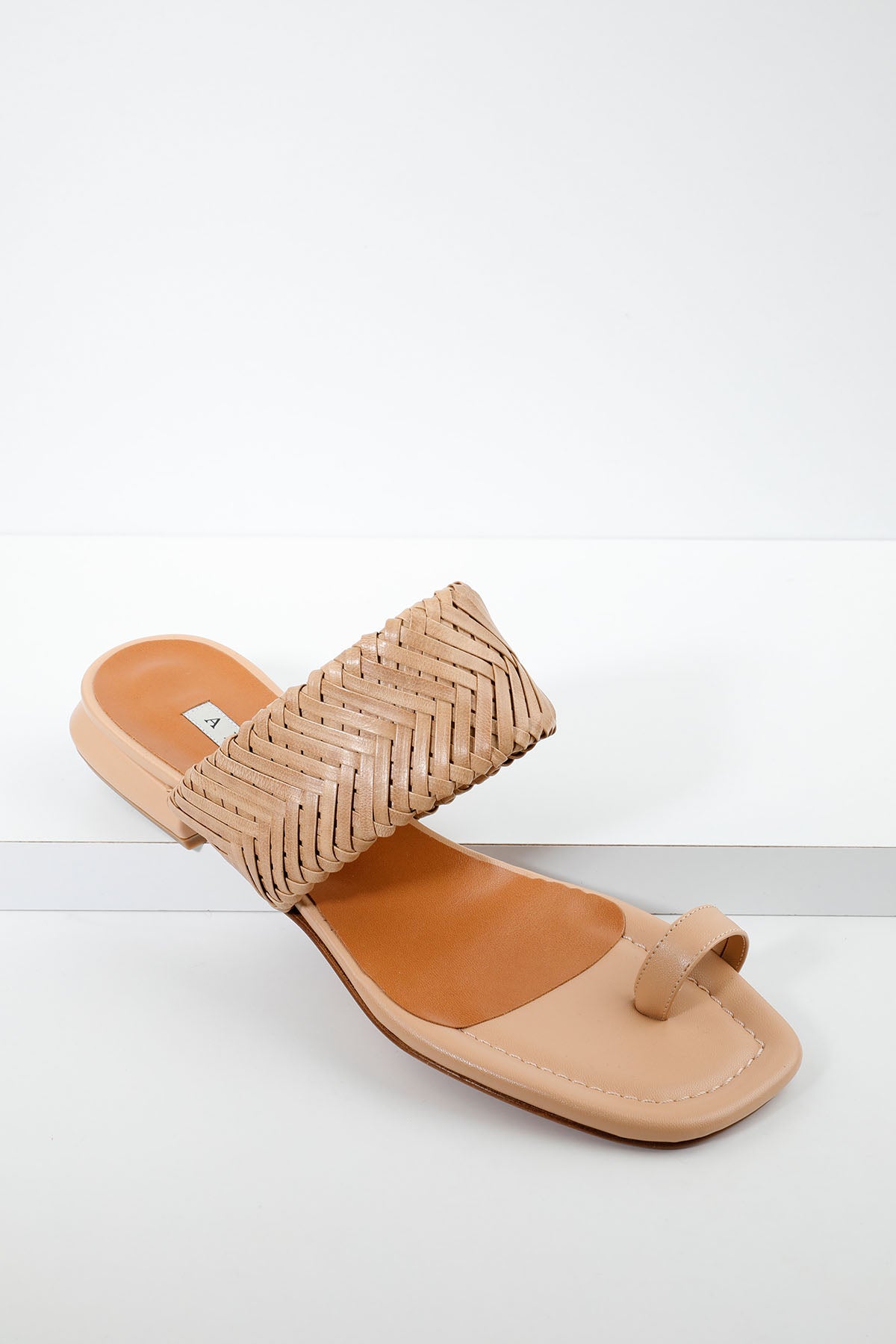 Albano Küt Burun Topuklu Deri Terlik-Libas Trendy Fashion Store