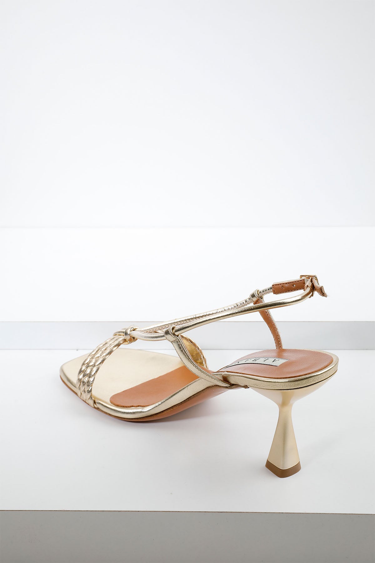 Albano Küt Burun Örgü Bantlı Deri Sandalet-Libas Trendy Fashion Store