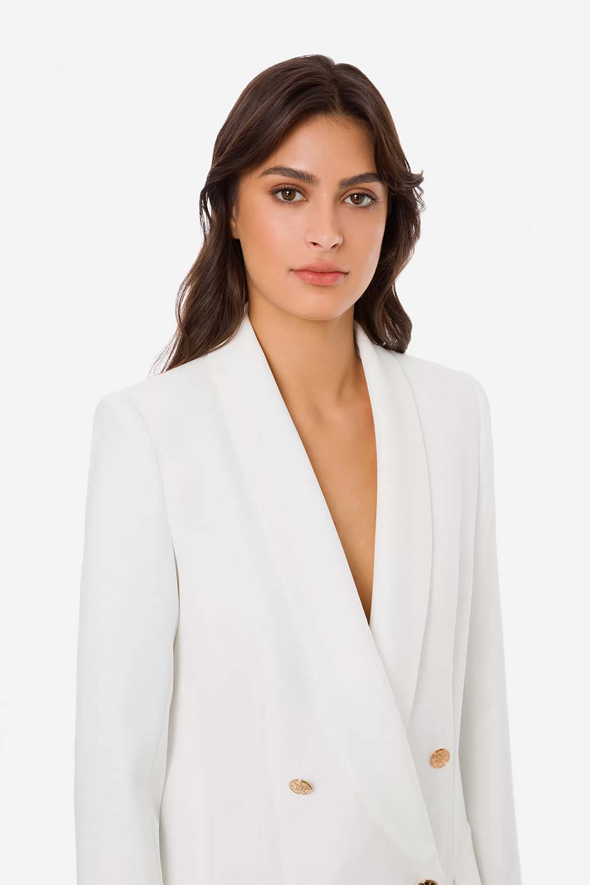 Elisabetta Franchi Kruvaze Ceket-Libas Trendy Fashion Store