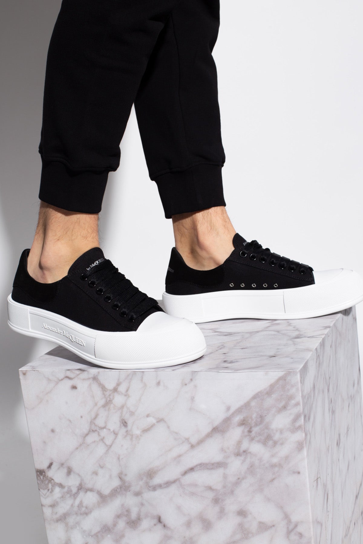 Alexander Mcqueen Canvas Sneaker Ayakkabı-Libas Trendy Fashion Store