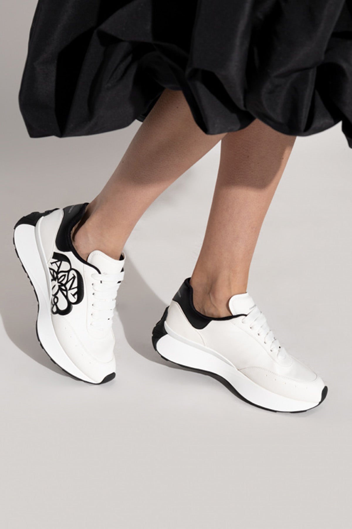 Alexander Mcqueen Deri Sneaker Ayakkabı-Libas Trendy Fashion Store