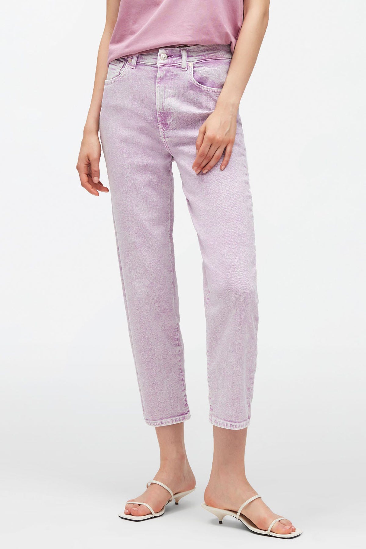 7 For All Mankind Malia Yüksek Bel Straight Fit Jeans-Libas Trendy Fashion Store