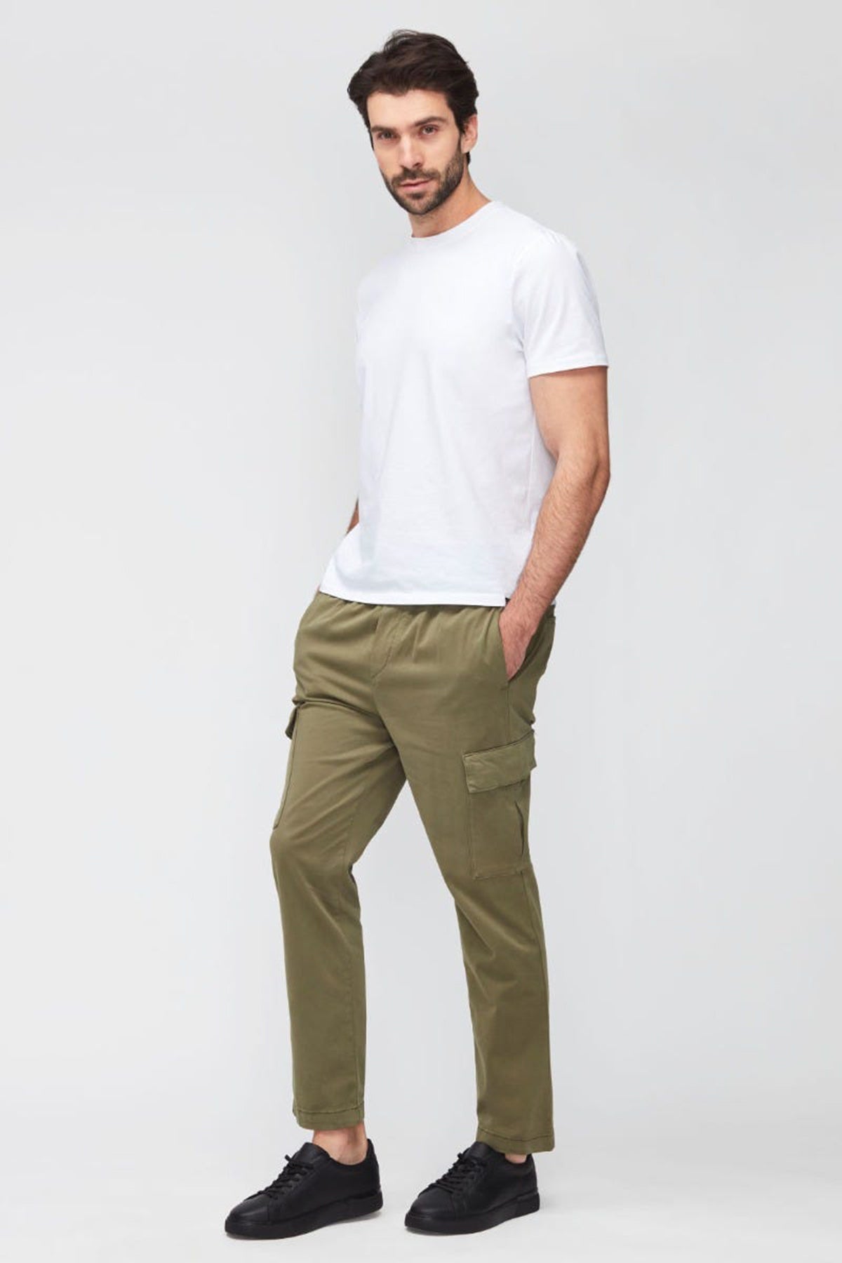 7 For All Mankind Yuvarlak Yaka Luxe Performance Streç T-shirt-Libas Trendy Fashion Store