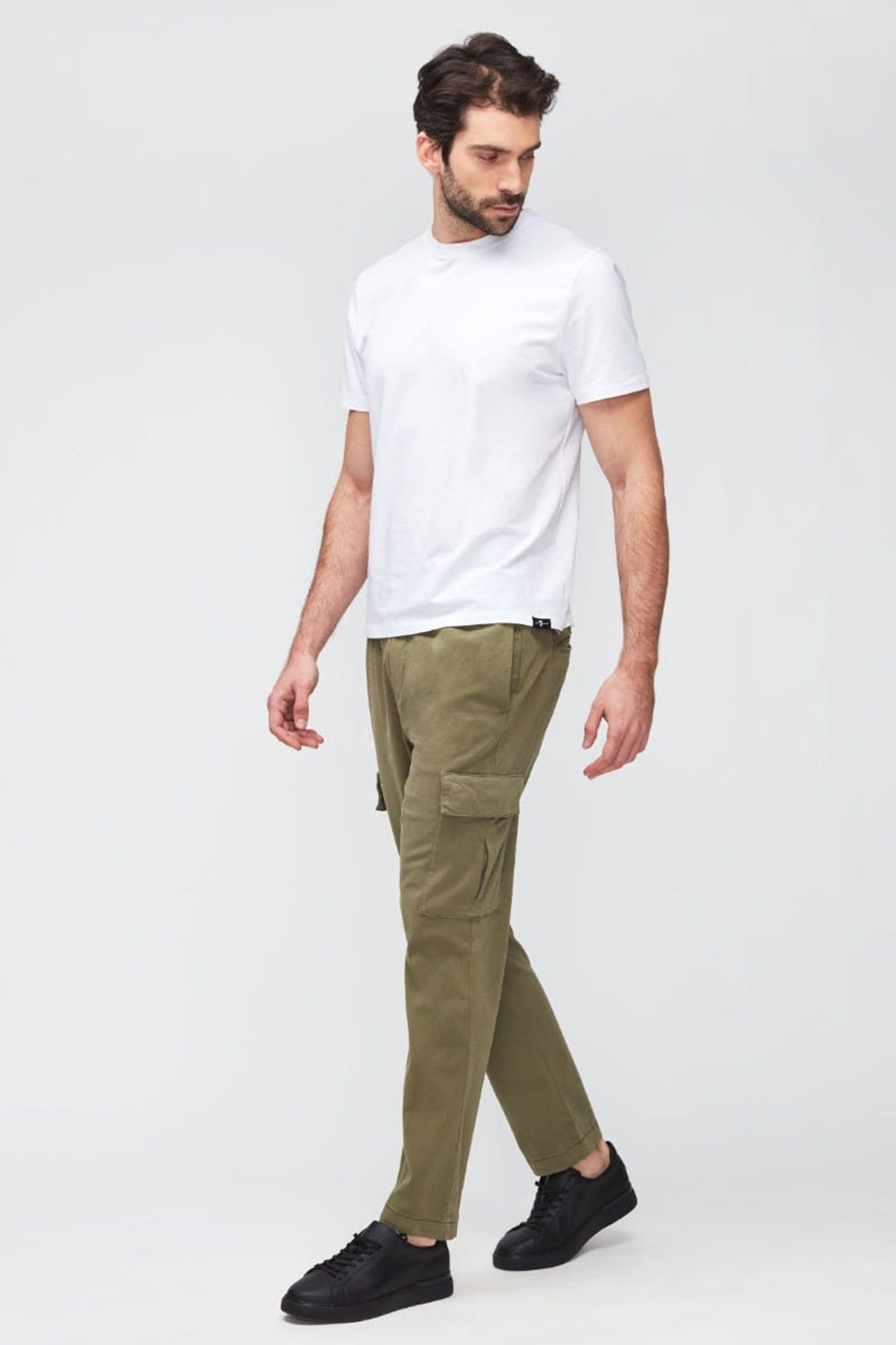 7 For All Mankind Yuvarlak Yaka Luxe Performance Streç T-shirt-Libas Trendy Fashion Store