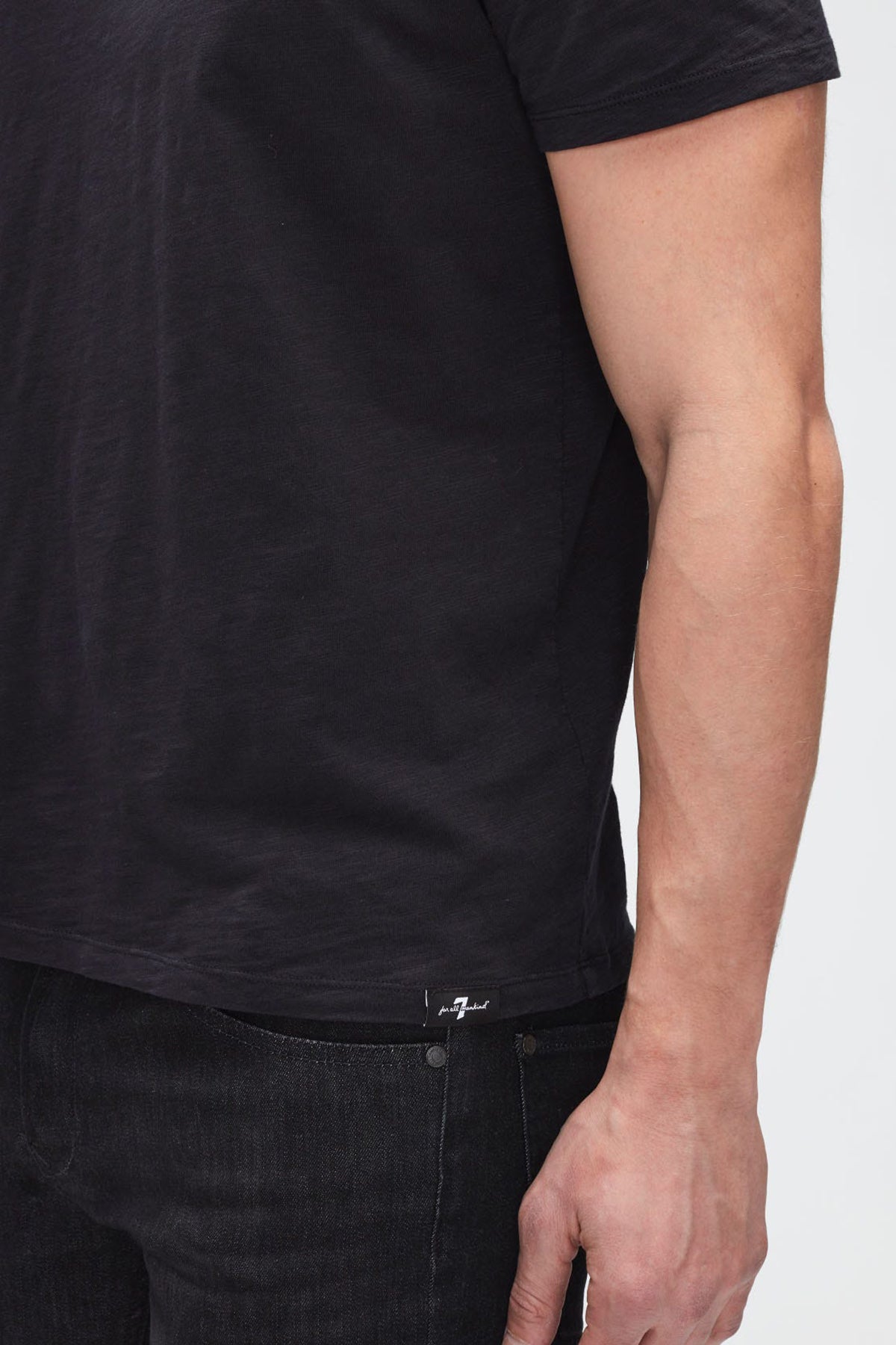 7 For All Mankind Yuvarlak Yaka Organik Pamuklu T-shirt-Libas Trendy Fashion Store