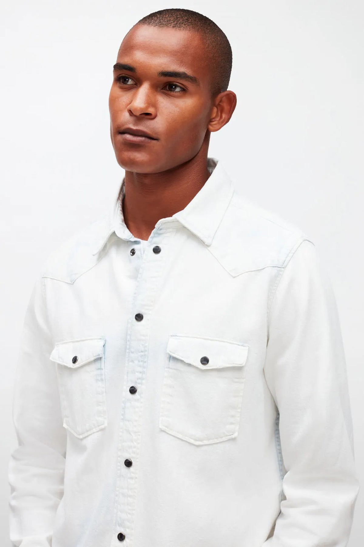 7 For All Mankind Yıkamalı Denim Gömlek-Libas Trendy Fashion Store