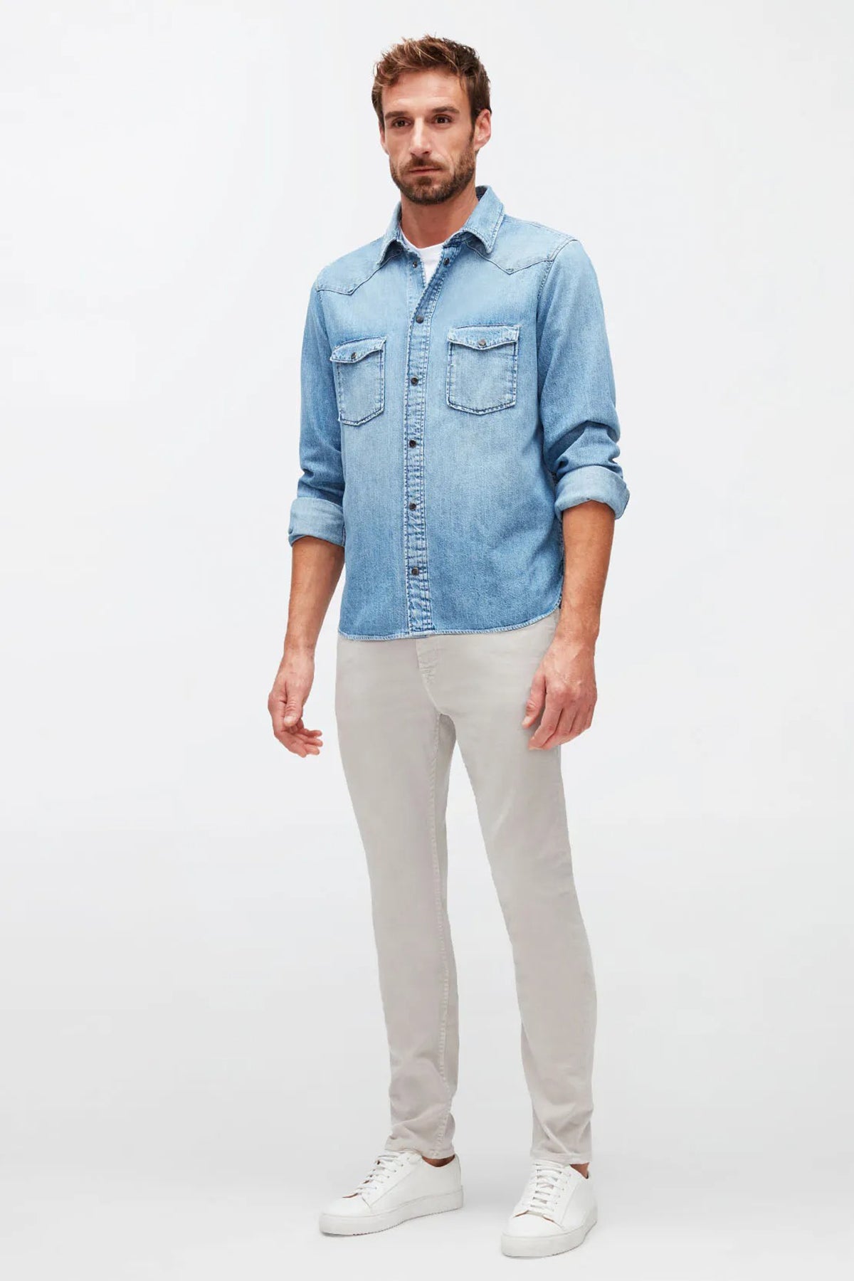 7 For All Mankind Ronnie Skinny Fit Streç Jeans-Libas Trendy Fashion Store