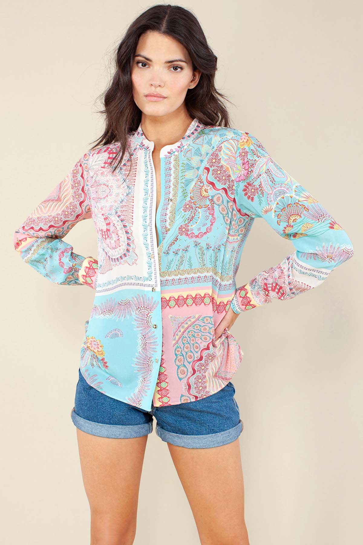 Hale Bob Hakim Yaka İpek Gömlek-Libas Trendy Fashion Store