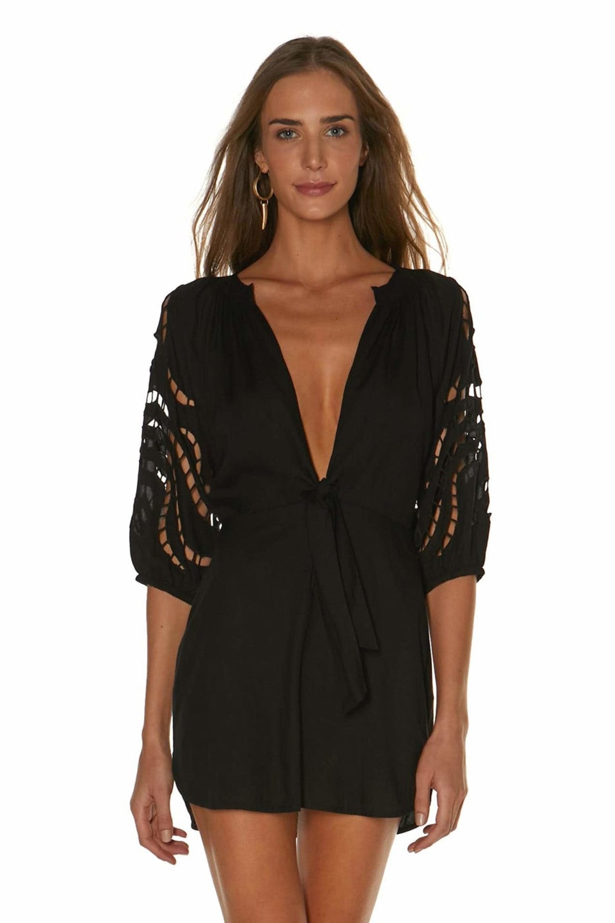 Vix Solid Alice Chemise Belden Kuşaklı Elbise-Libas Trendy Fashion Store