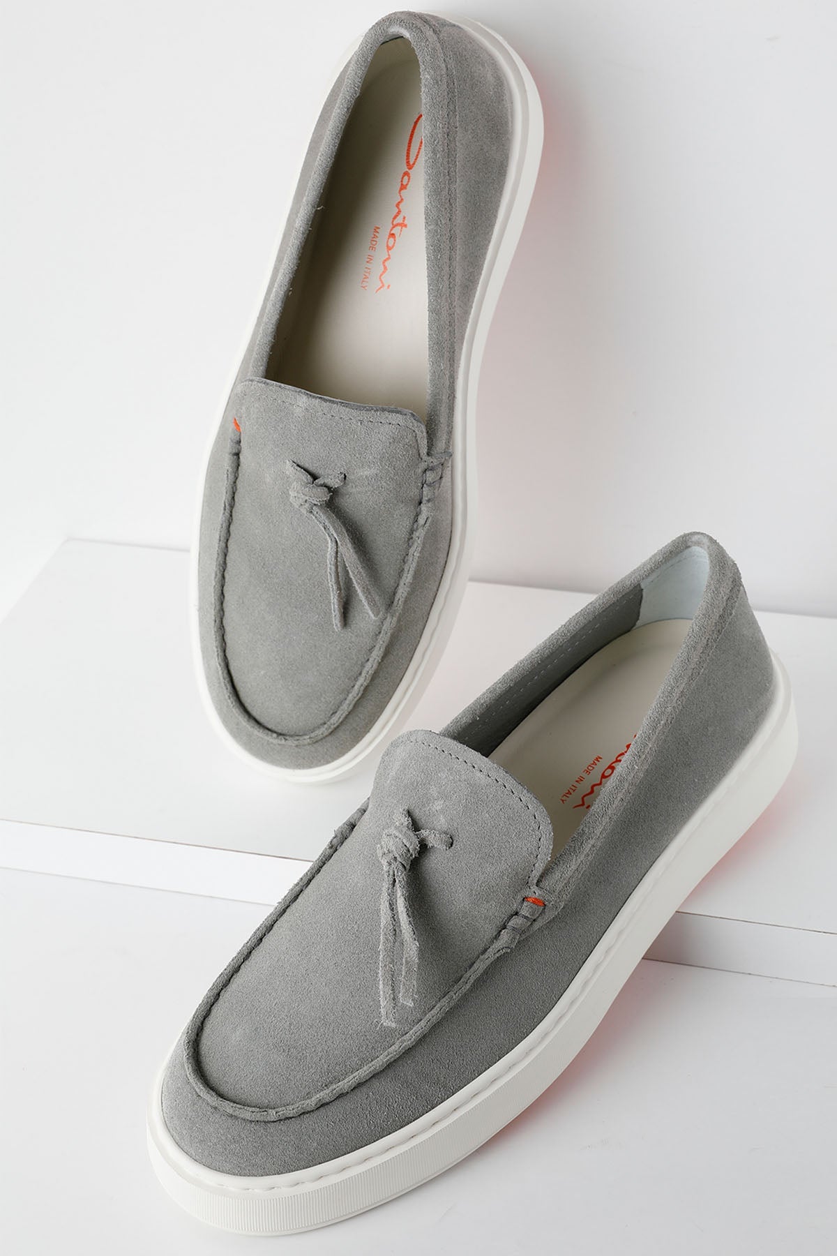 Santoni Süet Loafer Ayakkabı