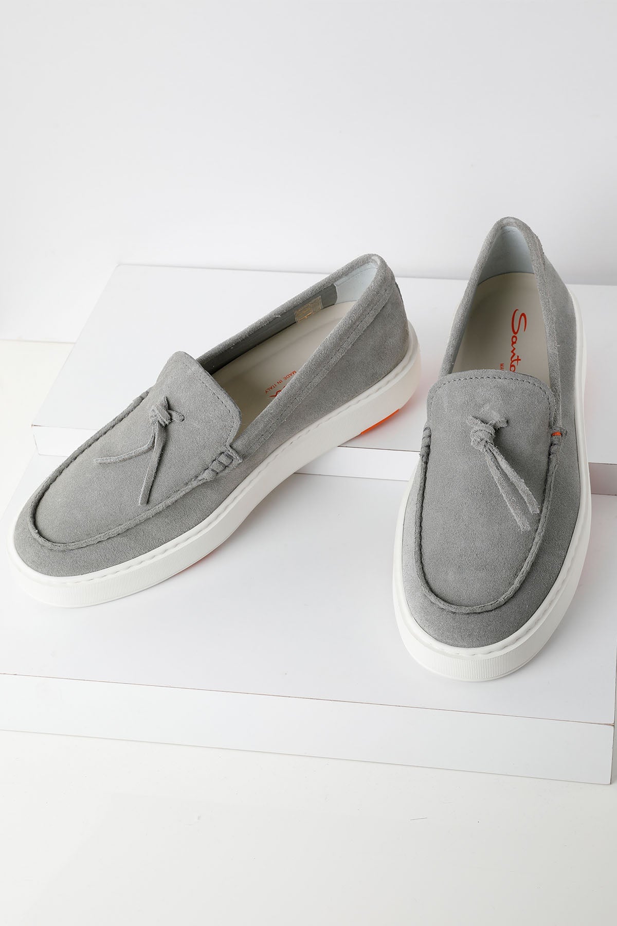 Santoni Süet Loafer Ayakkabı