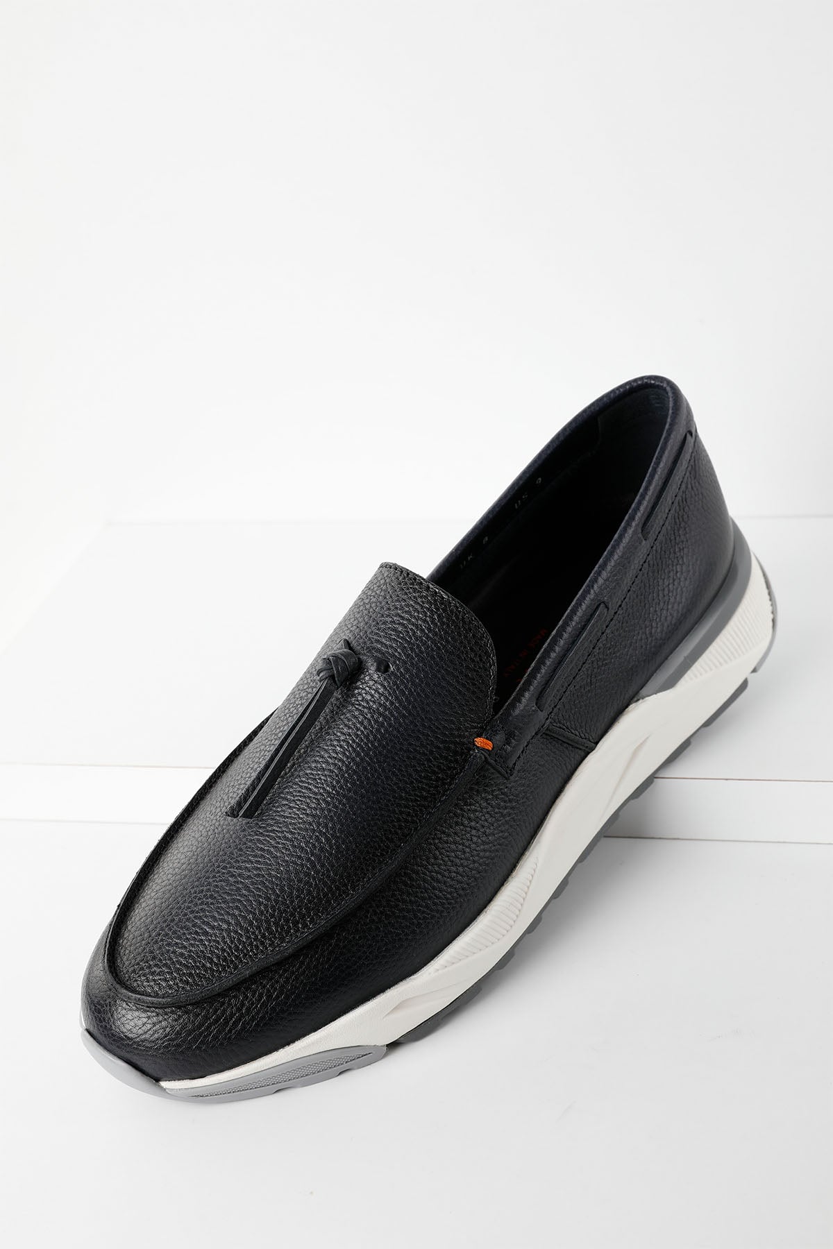 Santoni Spor Tabanlı Deri Loafer Ayakkabı