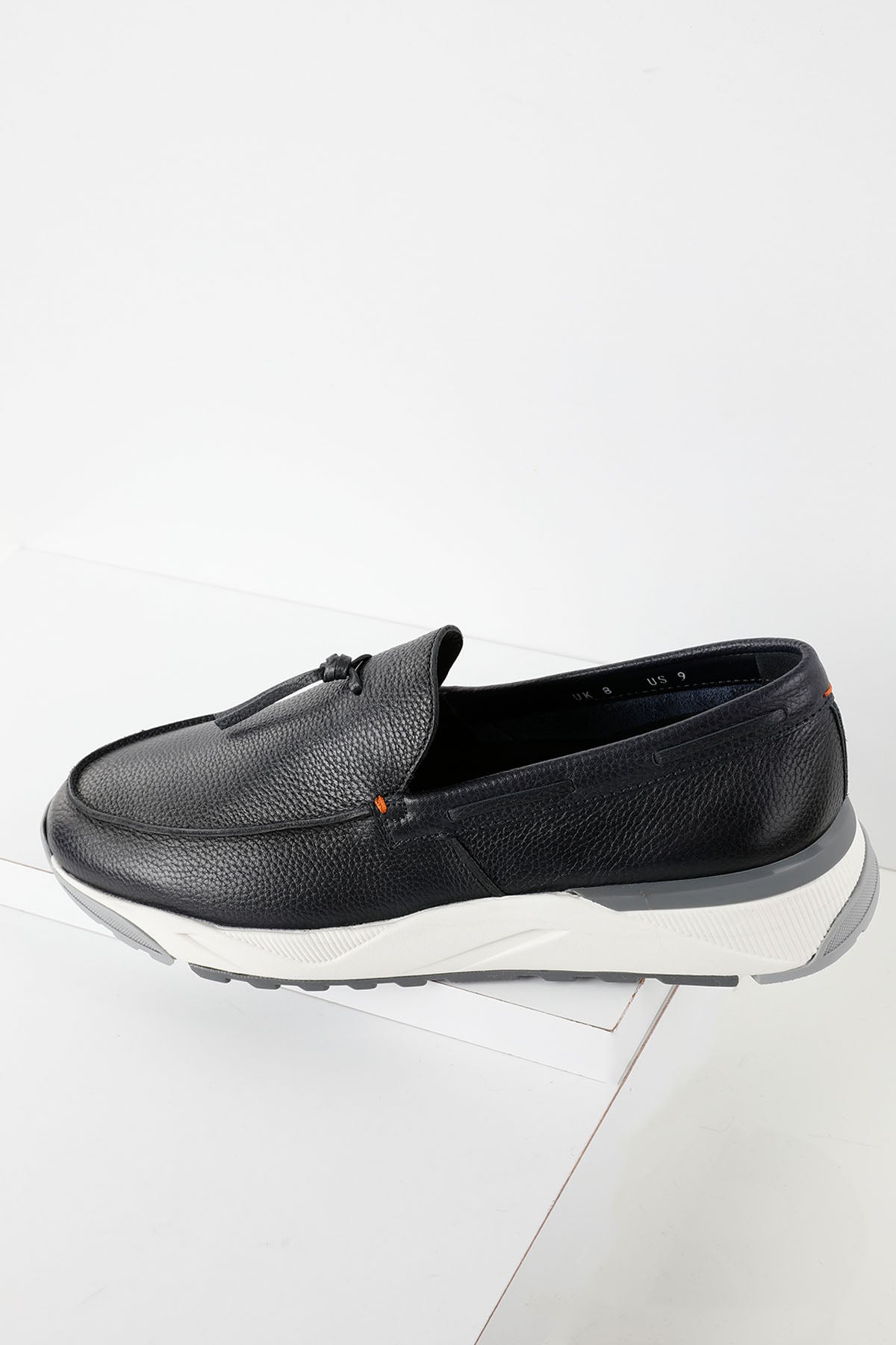 Santoni Spor Tabanlı Deri Loafer Ayakkabı