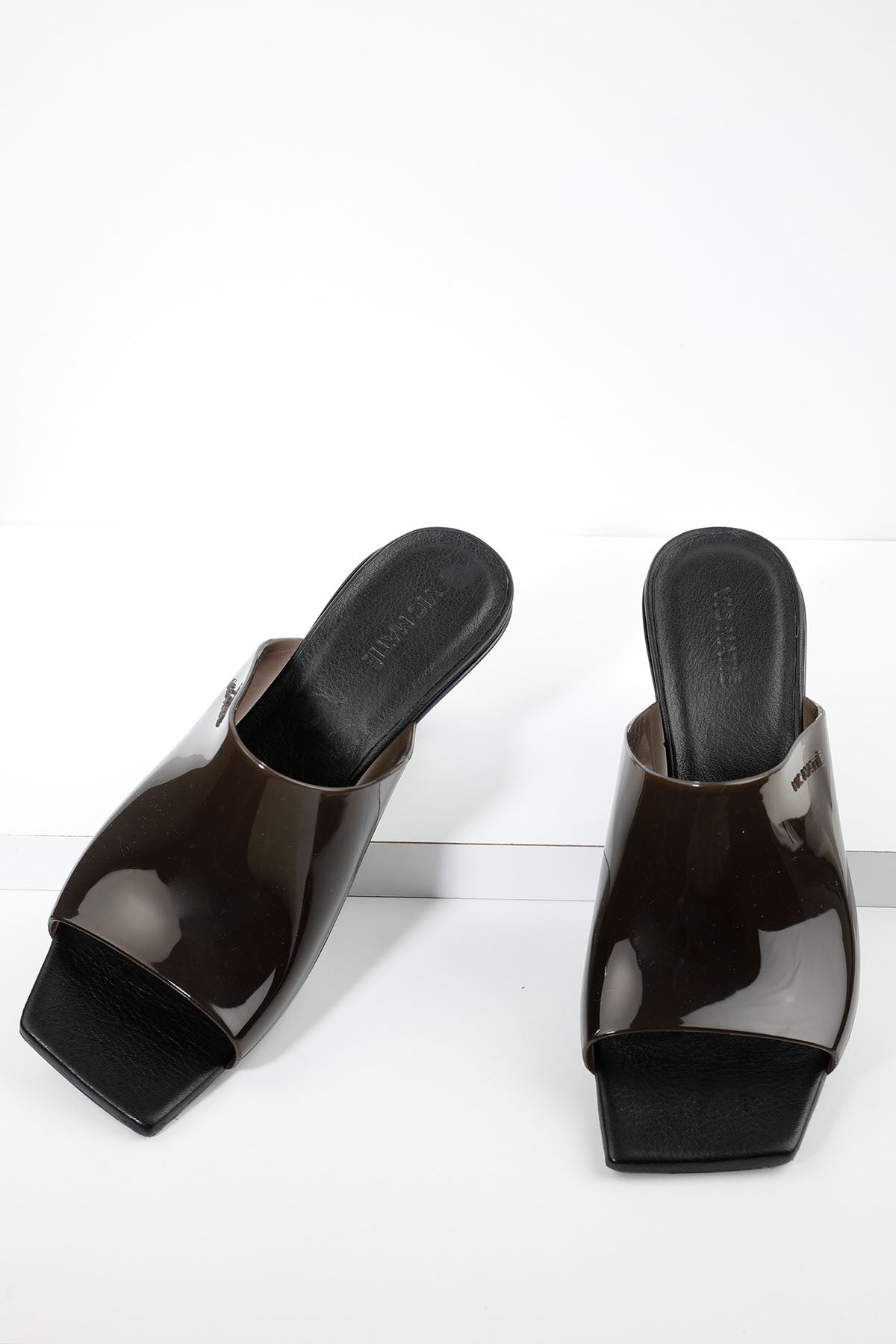 Vic Matie Küt Burun Şeffaf Topuklu Terlik-Libas Trendy Fashion Store