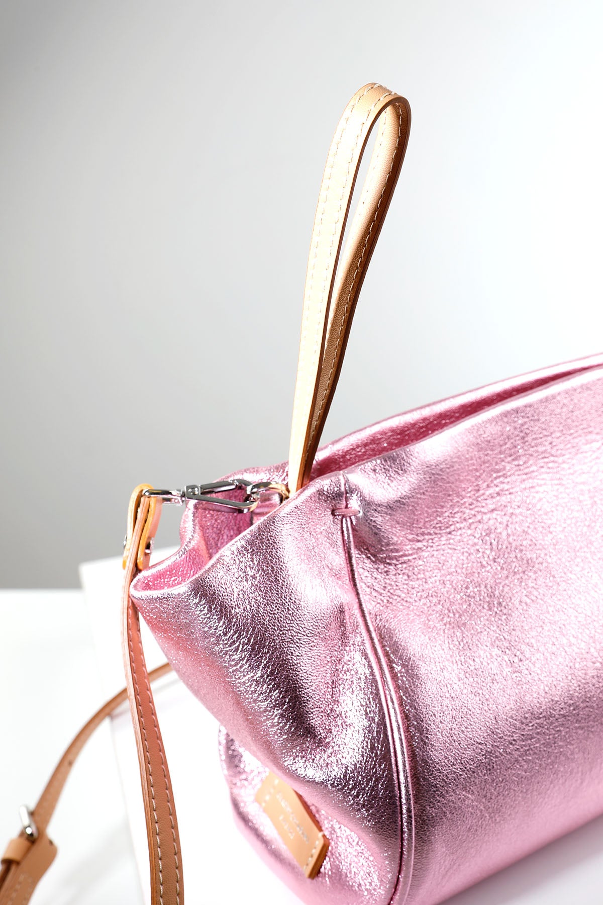 Gianni Chiarini Margarita Metalik Deri Çanta-Libas Trendy Fashion Store