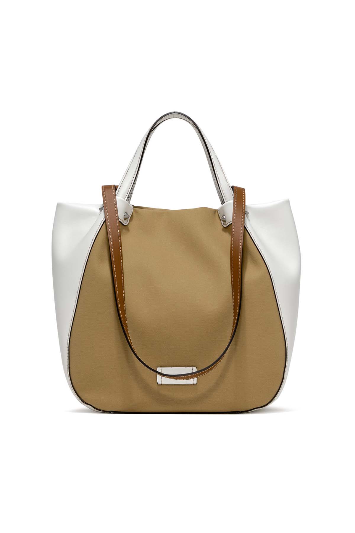 Gianni Chiarini Tulip Deri Ve Kanvas Çanta-Libas Trendy Fashion Store