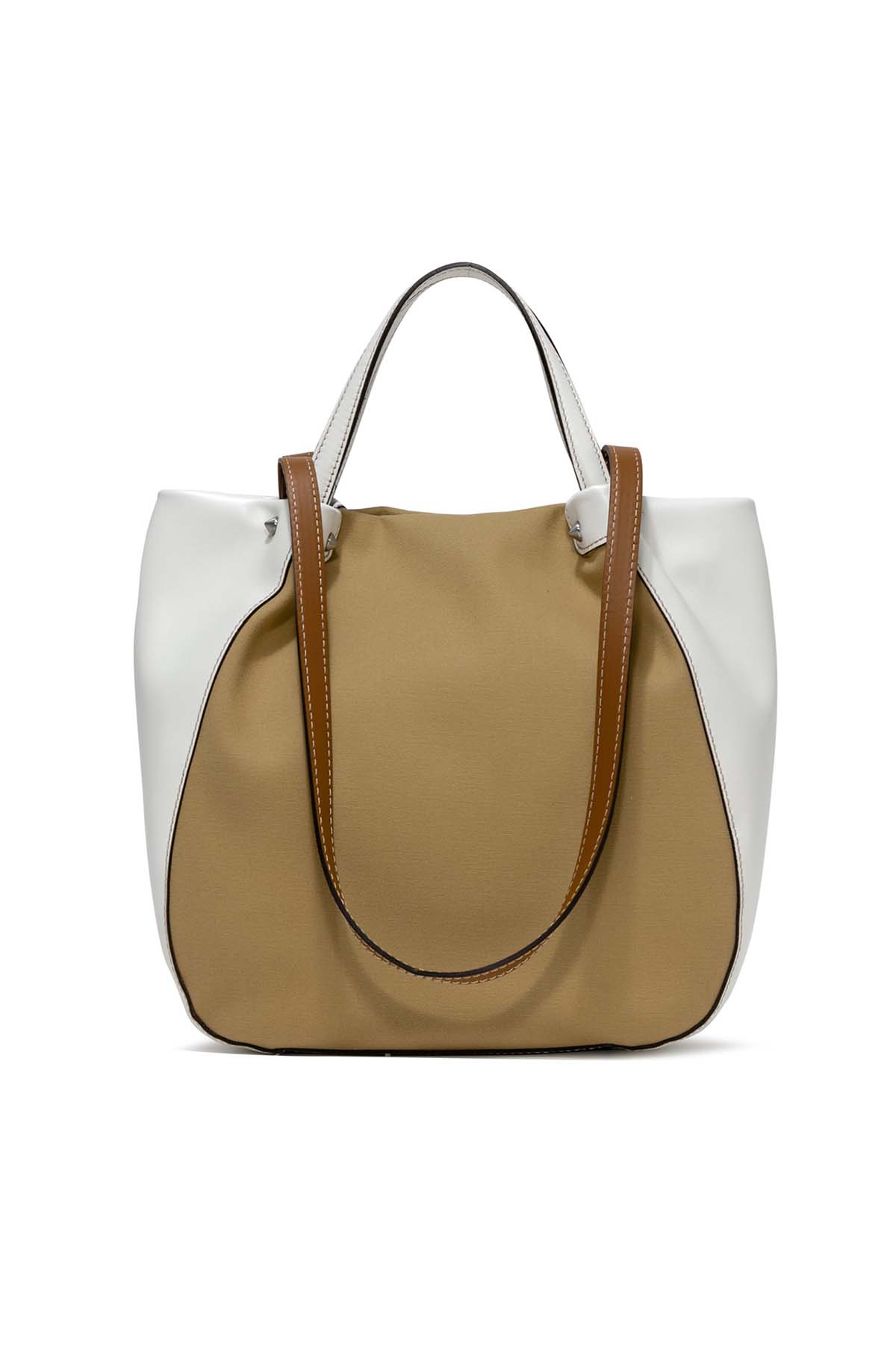 Gianni Chiarini Tulip Deri Ve Kanvas Çanta-Libas Trendy Fashion Store