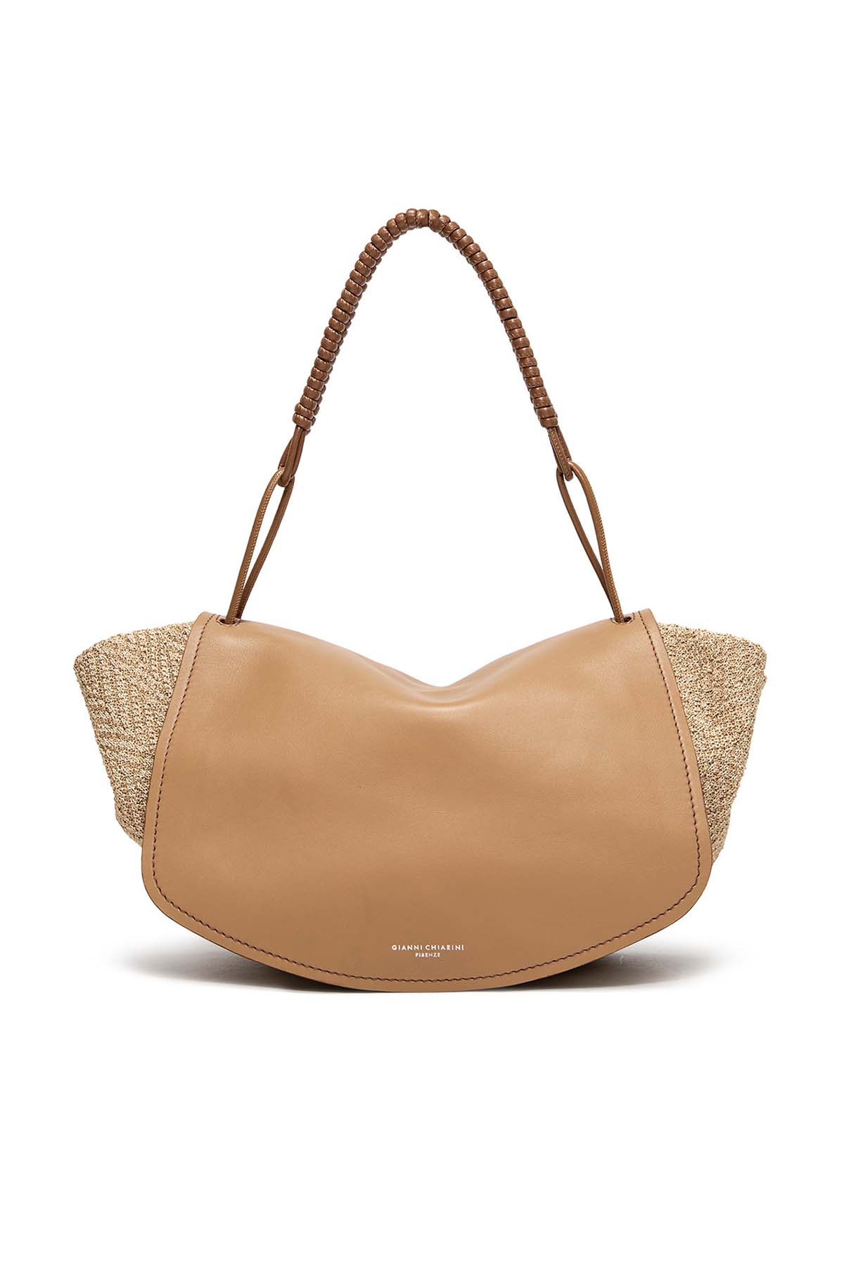 Gianni Chiarini Tangeri Hasır Örgü Kombinasyonlu Deri Çanta-Libas Trendy Fashion Store