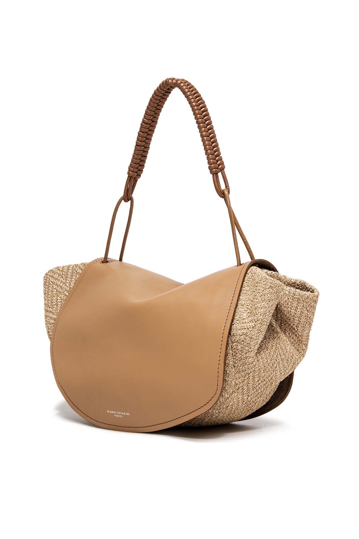 Gianni Chiarini Tangeri Hasır Örgü Kombinasyonlu Deri Çanta-Libas Trendy Fashion Store