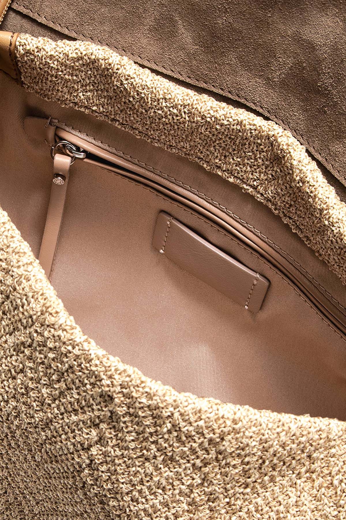 Gianni Chiarini Tangeri Hasır Örgü Kombinasyonlu Deri Çanta-Libas Trendy Fashion Store